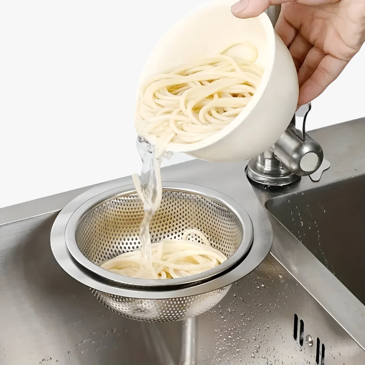 Cesto scolapiatti a forma di cigno in acciaio inox - - acciaio cesto cesto scolapiatti cigno forma inox Kitchen kitchen & dining kitchen tools kitchen utensil scolapiatti - Concept Palermo