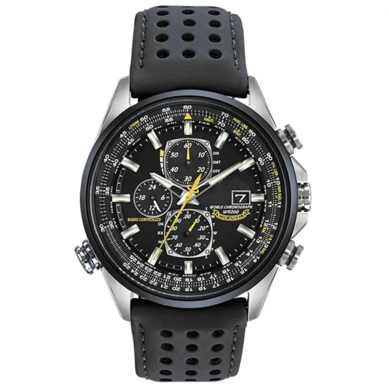 Orologio Cronografo da Uomo MultiSteel - 42mm Acciaio Inossidabile - Pelle Marrone Caffè/Nera