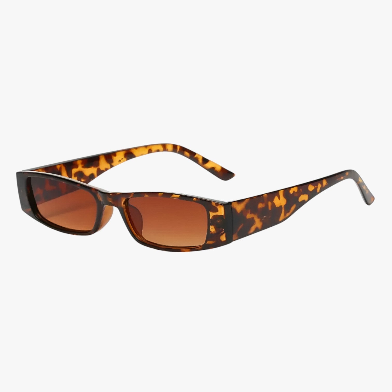 Retro Slim Cat-Eye Occhiali da sole – Stile audace, protezione UV - Leopardo lucido - audace Fashion Sunglasses occhiali polarized sunglasses women protezione Rectangular Sunglasses retro retro slim slim sole stile Sunglasses - Concept Palermo