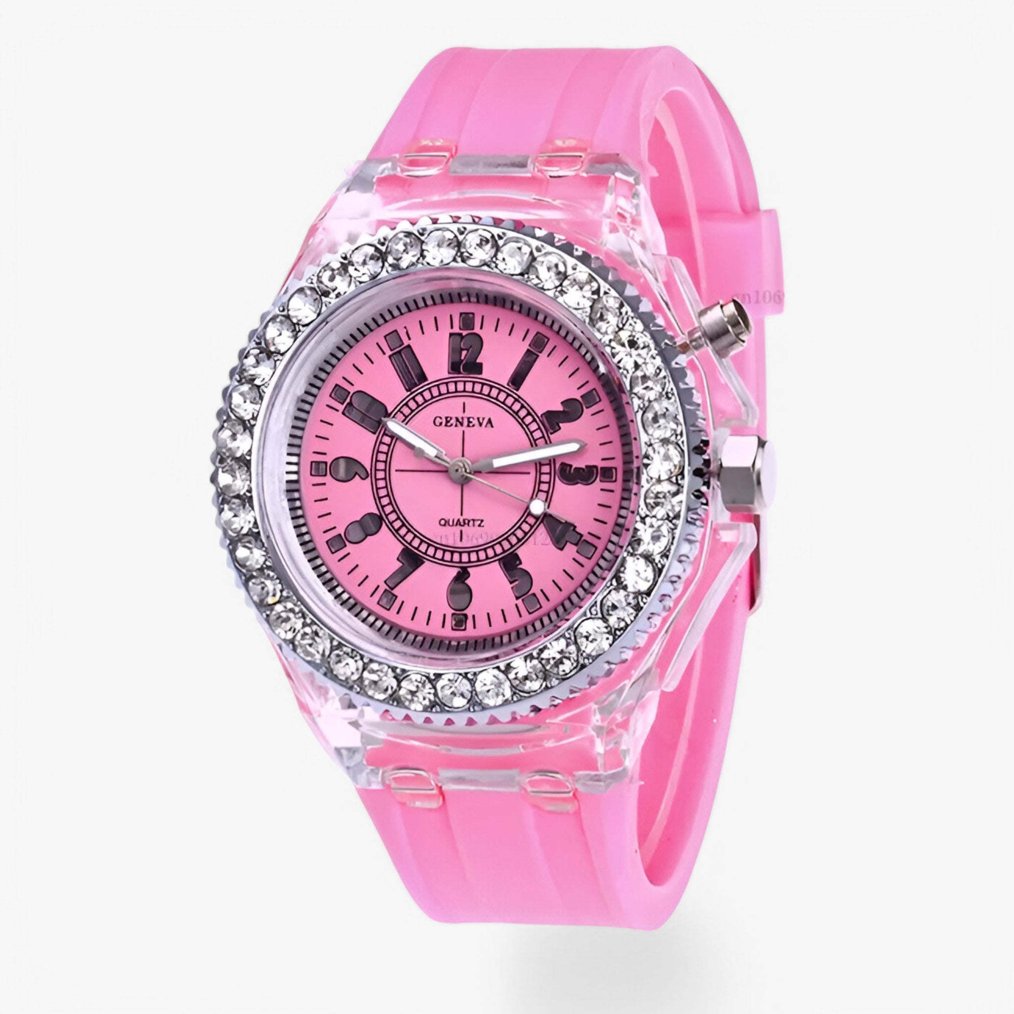 Orologio Donna Gelatinoso con Luce LED Integrata, Design Moderno e Comodo - Rosa - donna gelatinoso luce orologio orologio gelatinoso watch for men watch for women watches - Concept Palermo