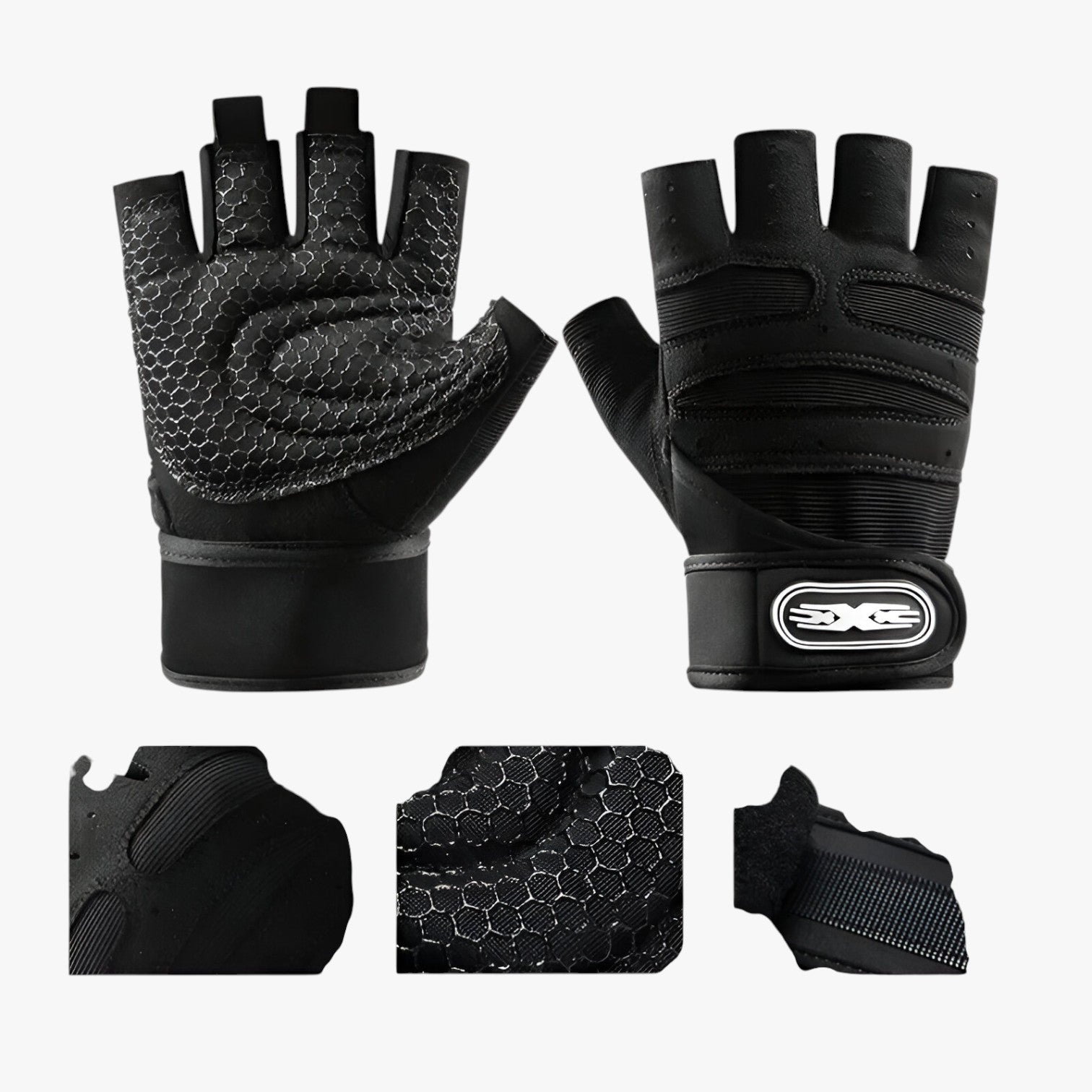 Guanti sportivi senza dita con protezione per i polsi Uomo - - dita gloves guanti guanti sportivi mens accessory mirko | guanti sportivi senza dita con protezione per i polsi - €25 polsi protezione sportivi uomo - Concept Palermo
