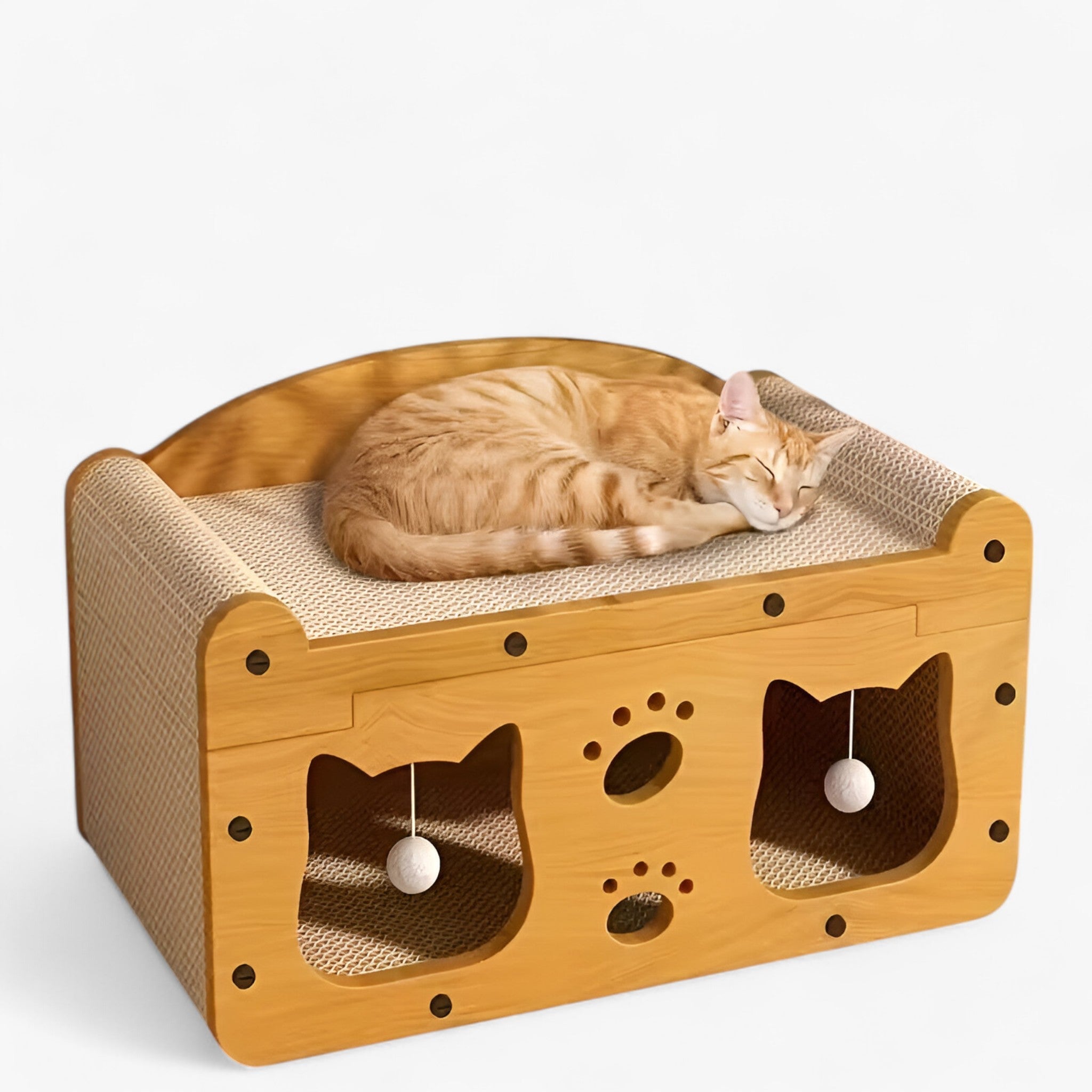 Letto per gatti e graffiatore 2-in-1 Uomo - - gatti graffiatore letto letto gatti pets & supplies uomo - Concept Palermo