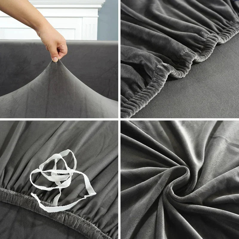 CouchCover - Morbido Copridivano Antiscivolo - Grigio