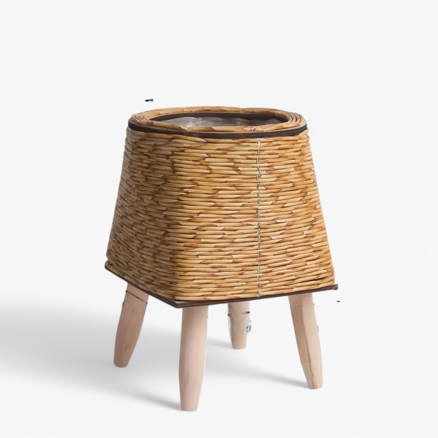 Vaso di Fiori Rotan – Stile per le Sue Piante - Stile 2 Beige - fiori Garden Garden supplies Home & Garden piante rotan stile vaso vaso fiori - Concept Palermo