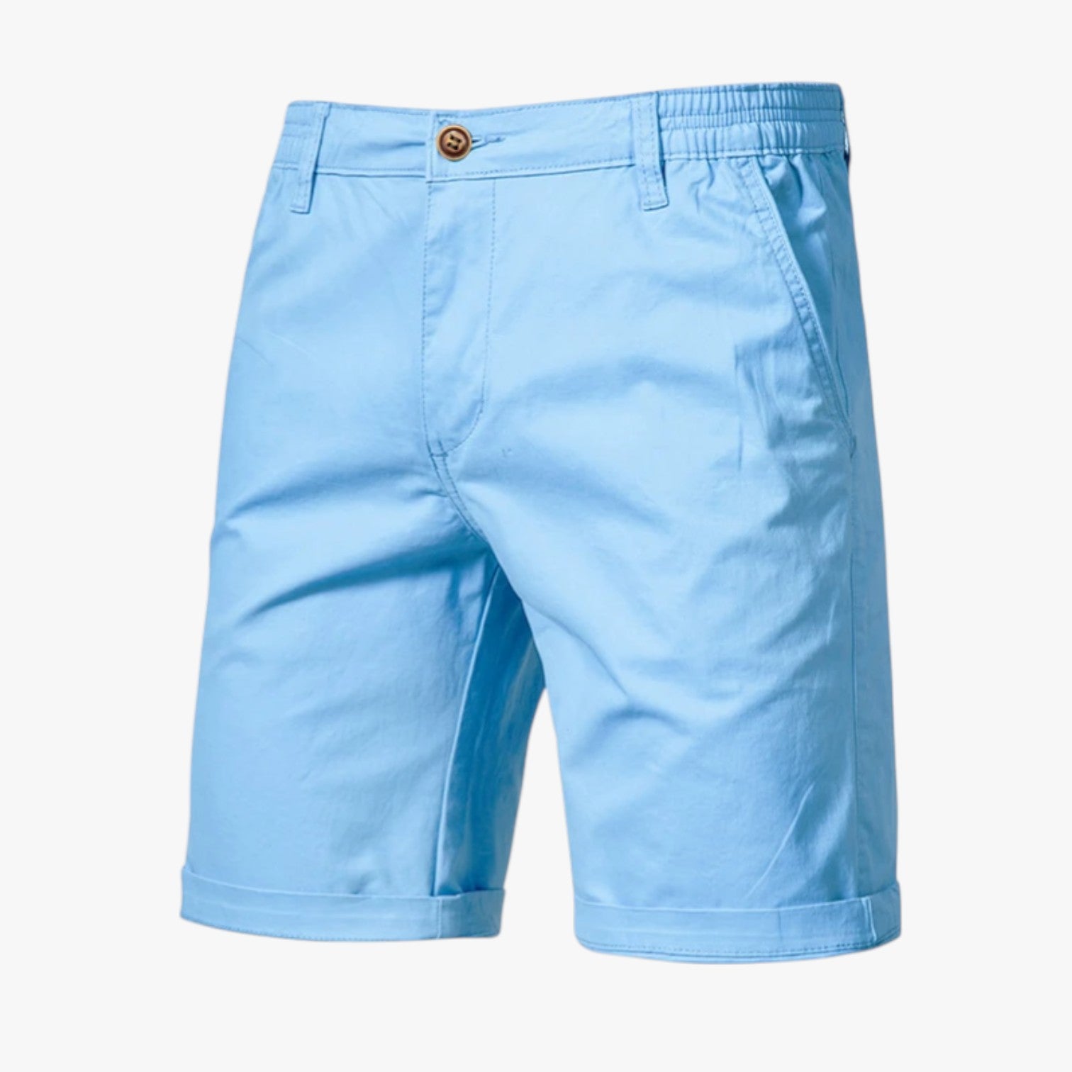 Pantaloncini da uomo in cotone elasticizzato: comfort per il relax - Celeste - comfort cotone elasticizzato Herren Shorts komfortable Shorts pantaloncini pantaloncini uomo relax shorts shorts for men Summer shorts uomo - Concept Palermo