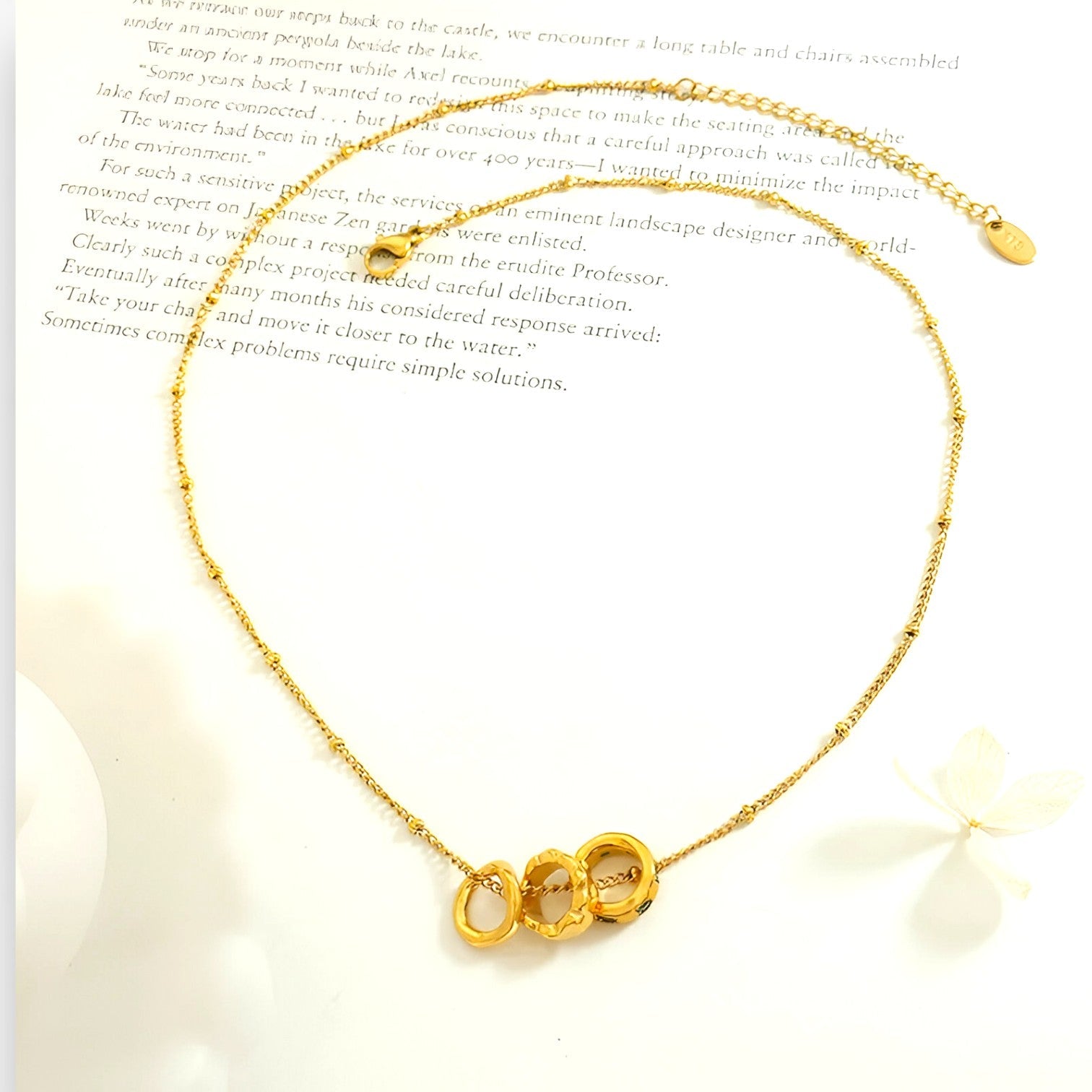 Collana con ciondolo a fiocco piccolo in zirconio - Lucida, resistente e impermeabile Lana - - ciondolo collana collana ciondolo fiocco Gift Gifts for women impermeabile jewelry lana lucida NECKLACES Necklaces for women Pendant Necklaces - Concept Palermo