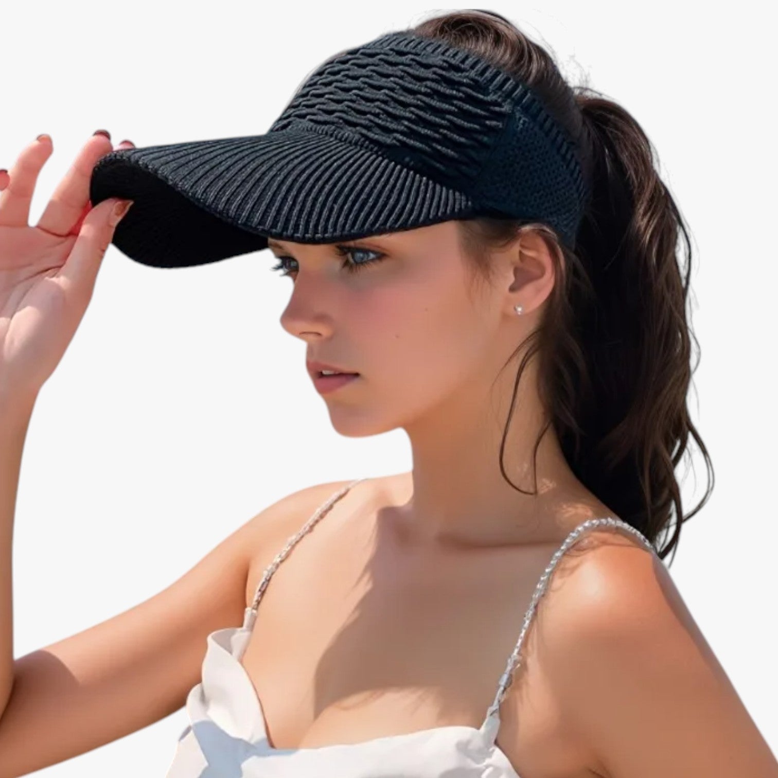 Cappello estivo da donna Traspirante, con ampia protezione solare - - ampia cappello cappello estivo donna estivo hat hats men's hat protezione solare Sun Hats women hat womens hat - Concept Palermo