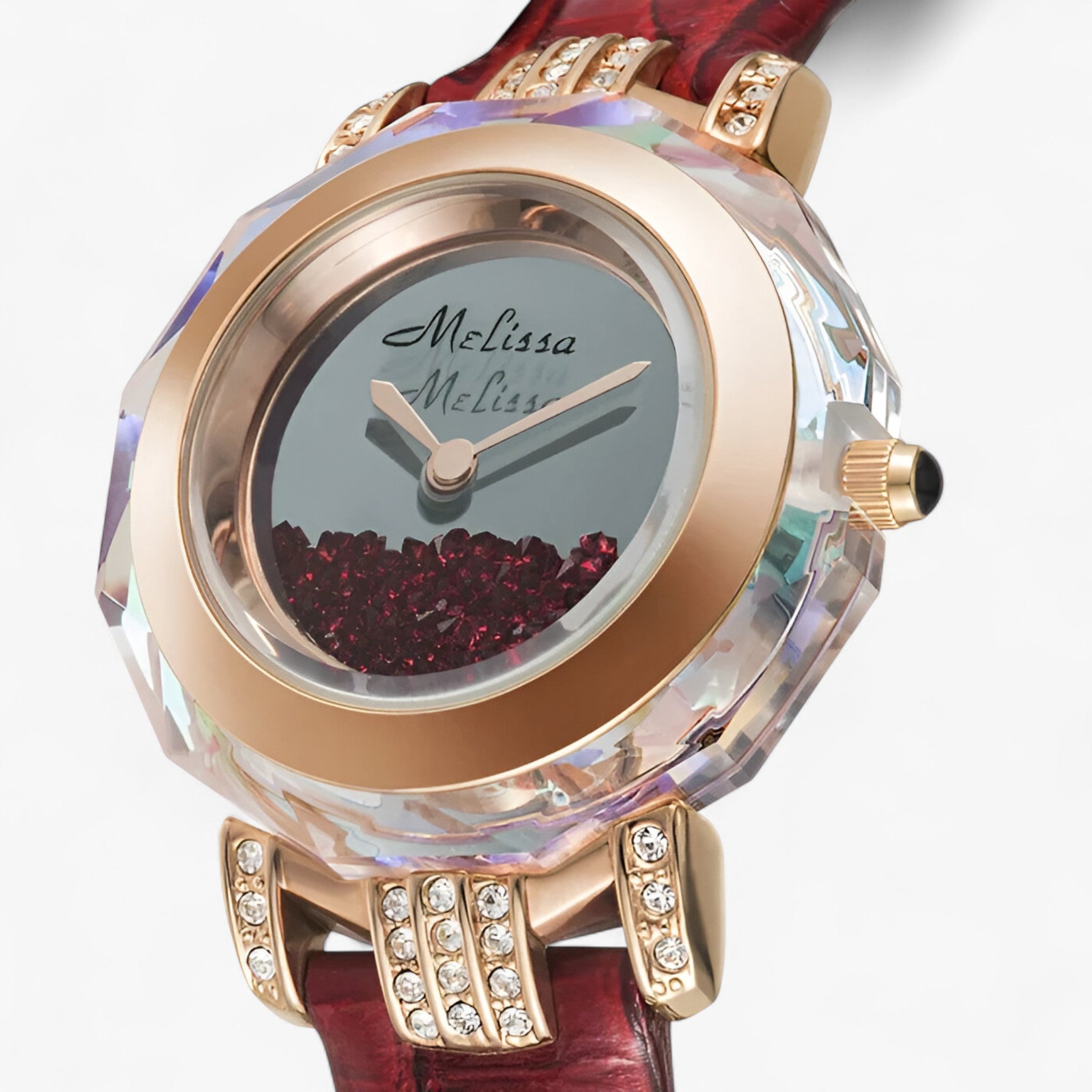 Orologio da donna con cristalli austriaci e movimento al quarzo giapponese Pelle - - austriaci cristalli donna female watch giapponese movimento orologio orologio donna pelle watch for women - Concept Palermo
