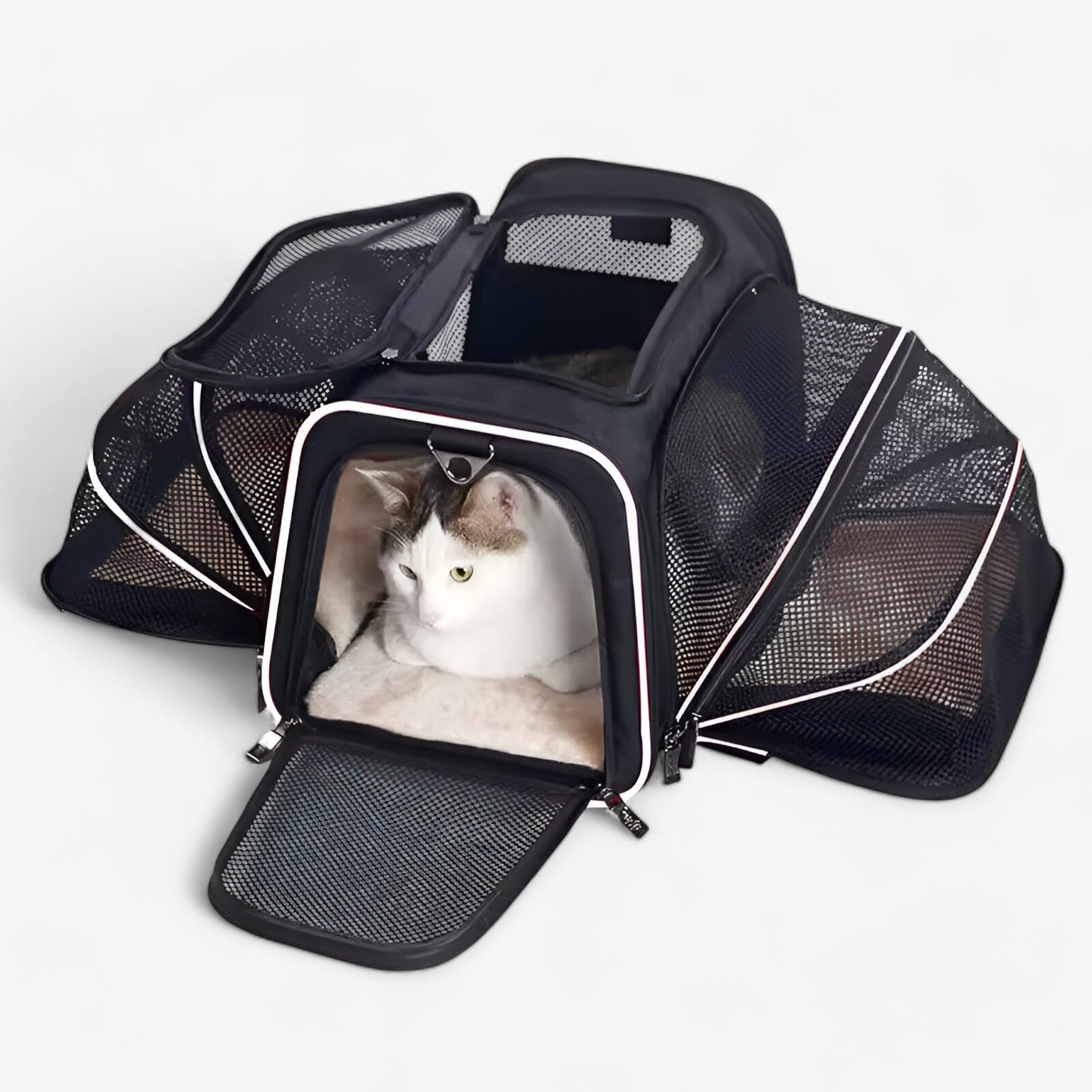 Zaino Trasportabile per Animali a Maglia e Pieghevole Uomo - Bianco - animali Dog dog bag DOG SUPPLIES maglia pets & supplies pieghevole trasportabile uomo zaino zaino trasportabile - Concept Palermo