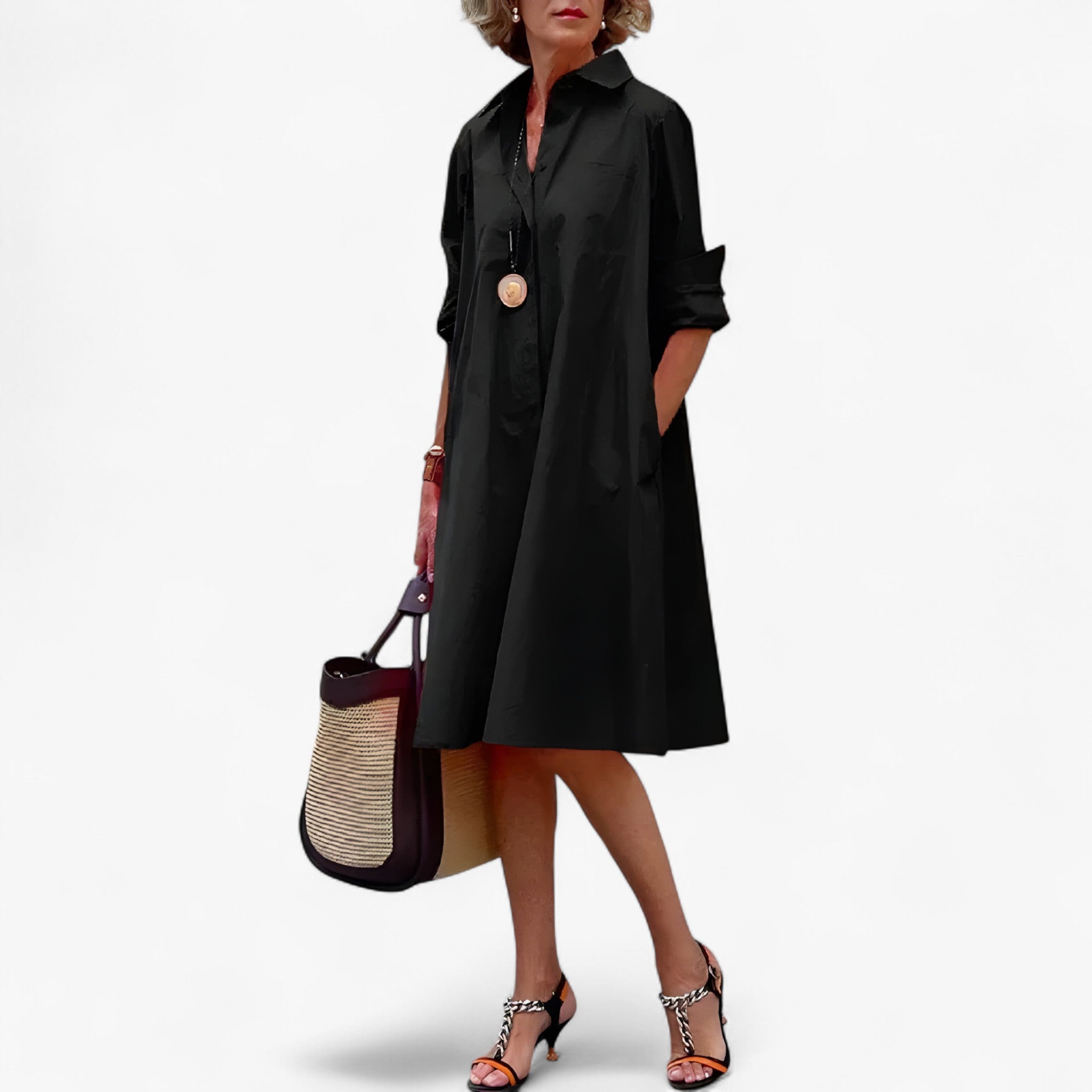 Orecchini Pendenti Donna in Argento 925 con Cristalli Luminosi - Eleganza per Ogni Occasione - Nero - abito elegante abito lungo donna dresses illumina moda femminile occasione ogni raffinatezza raffinatezza illumina stile sofisticato vestito da sera - Concept Palermo