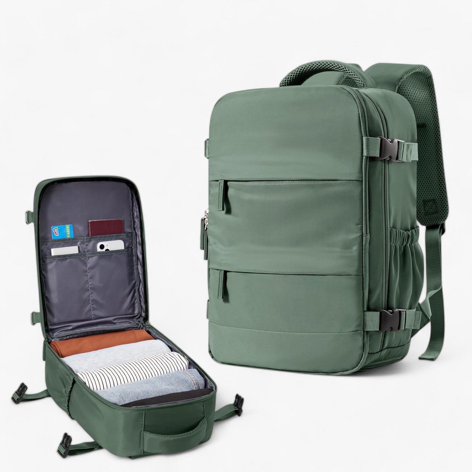 Zaino Cabina Compatto Uomo - Bagaglio a Mano Pratico e Stiloso per Viaggi Brevi - - bag bags cabina compatto mens bag pratico stiloso travel bag uomo zaino zaino compatto - Concept Palermo