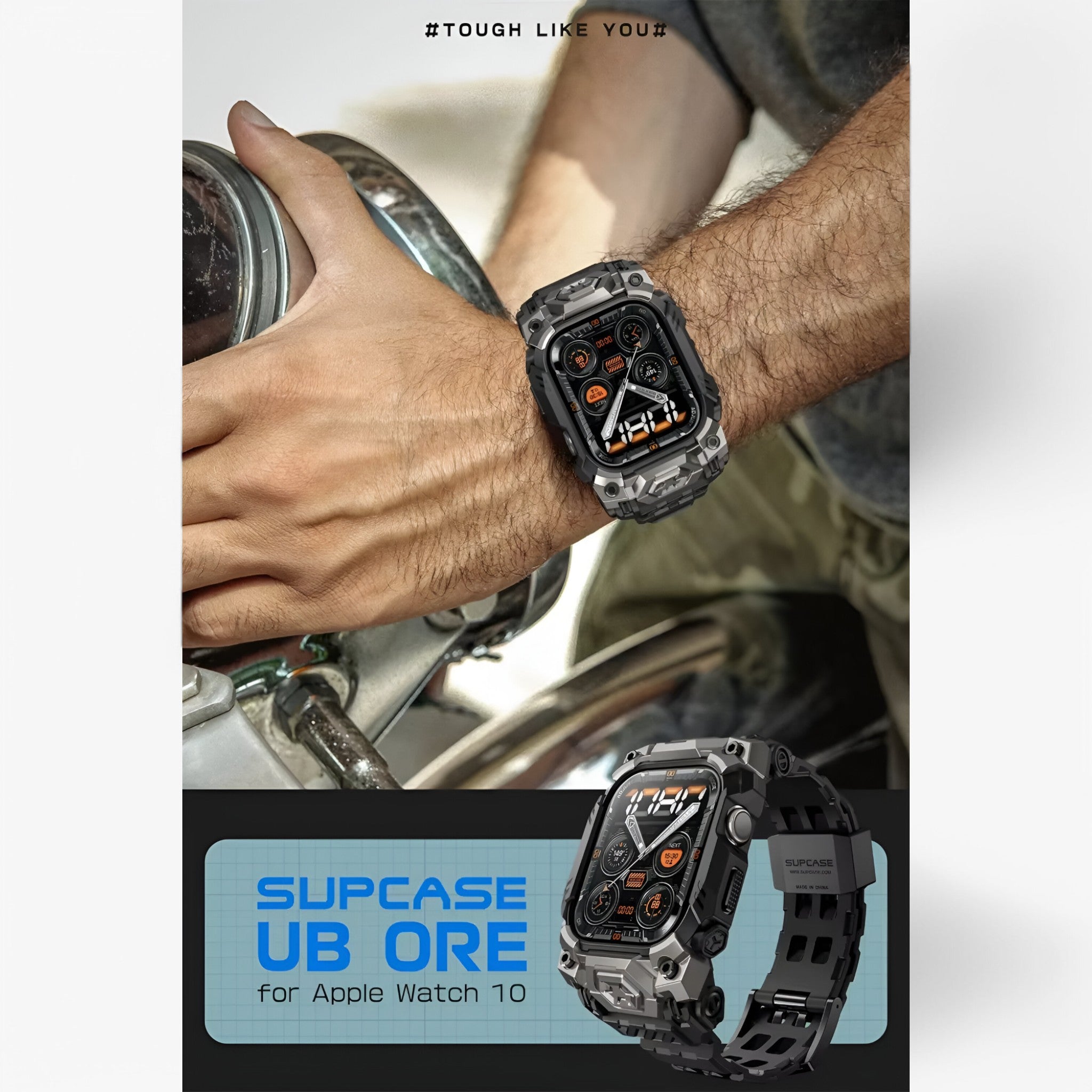 Custodia Robusta con Cinturino per Apple Watch 10 - - accessoires apple cinturino custodia custodia robusta horloges robusta watch watches - Concept Palermo