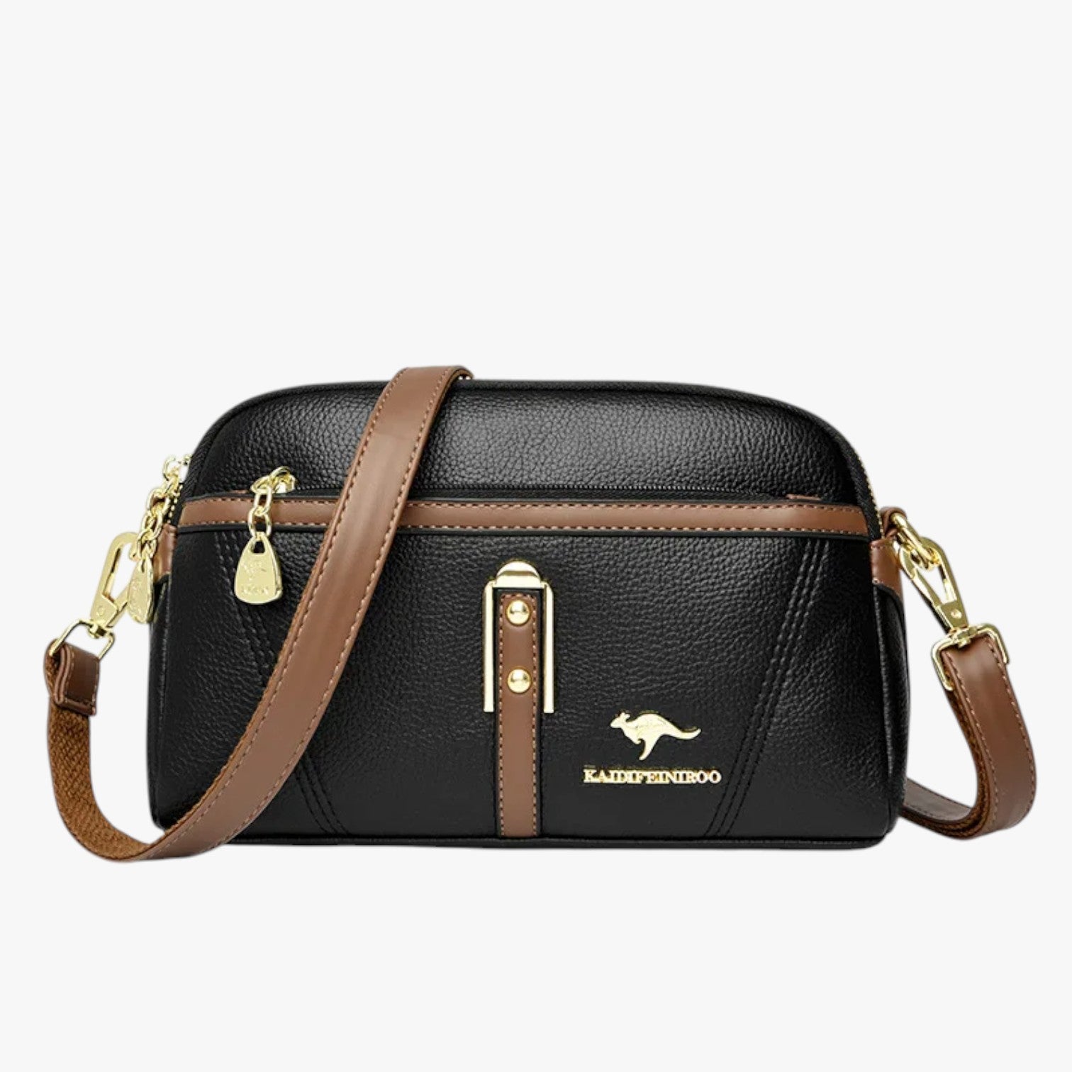 Borsa Donna Compatta in Pelle Nera, Chic e Pratica per Estate 2025 - Nero - Bags borsa borsa donna chic compatta donna estate handbags pratica women bags Women's handbags - Concept Palermo