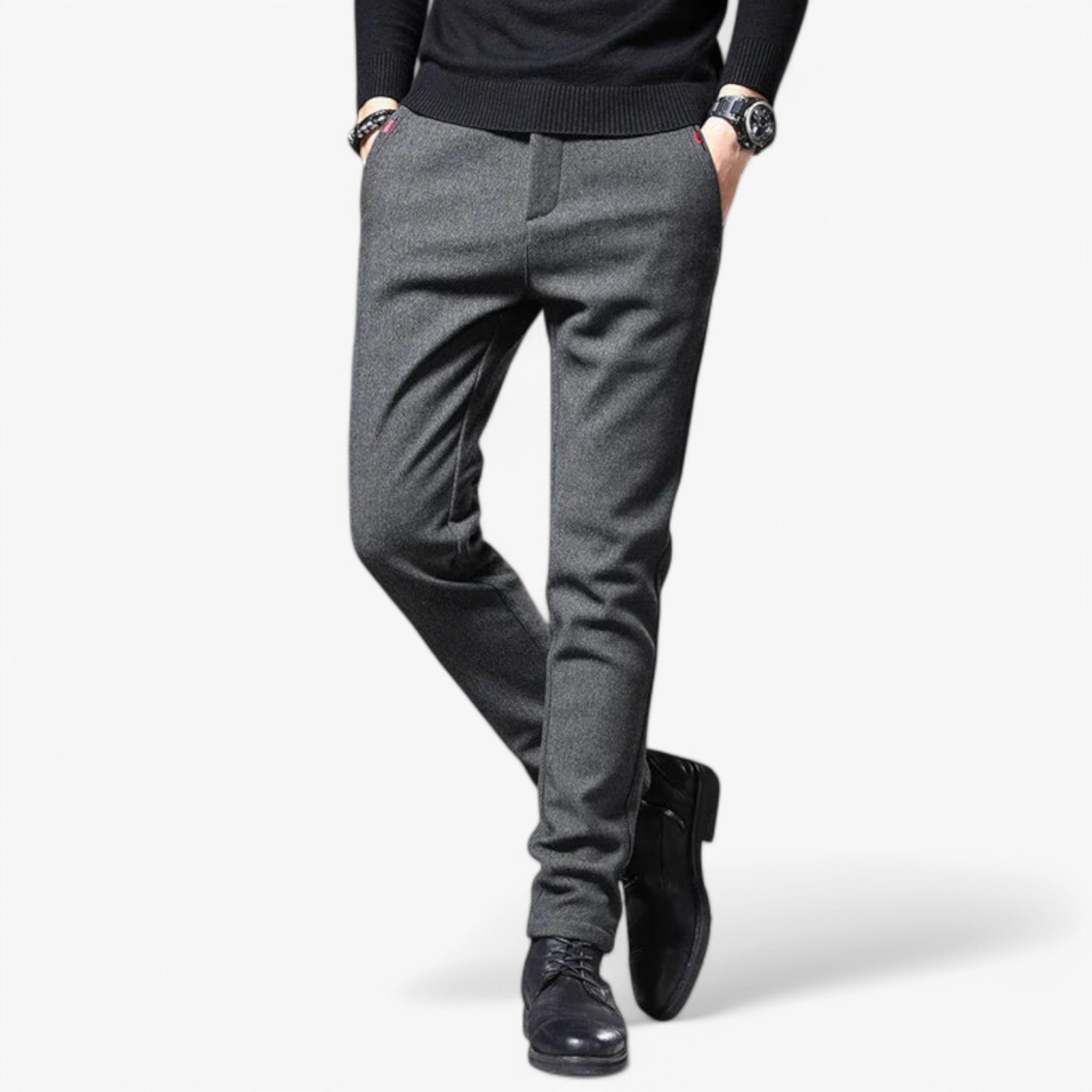 Pantalone Uomo Cotone Stretch Blu Comfort Fit - - comfort cotone pantalone pantalone uomo pants stretch uomo - Concept Palermo