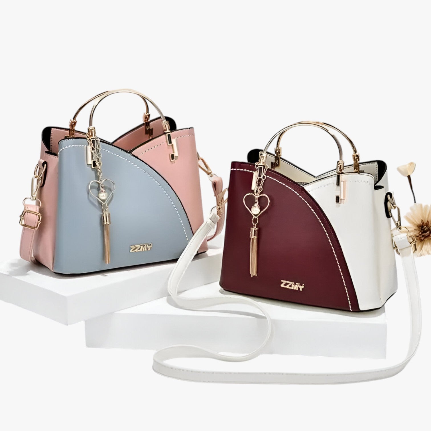 Borsa a Tracolla Donna in Vera Pelle Italiana, Elegante e Versatile, Colori Moda - - alla bag bags borsa borsa tracolla colori donna Gift Gifts for women moda pelle Shoulder Bags women womens fashion - Concept Palermo