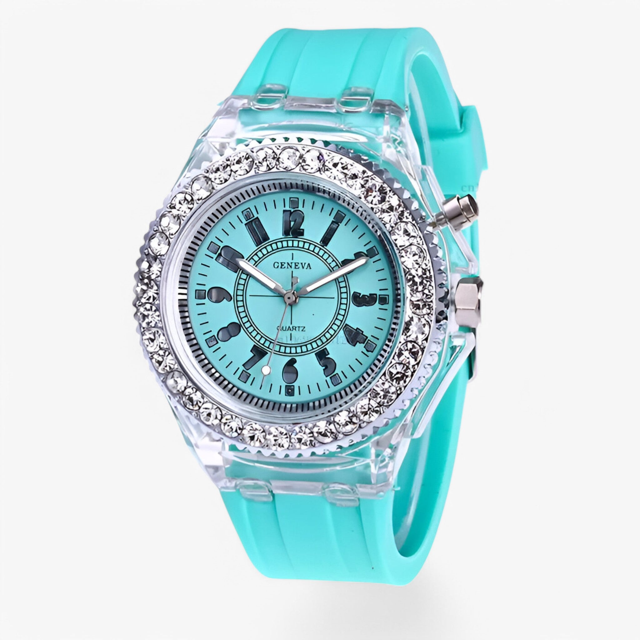 Orologio Donna Gelatinoso con Luce LED Integrata, Design Moderno e Comodo - Verde chiaro - donna gelatinoso luce orologio orologio gelatinoso watch for men watch for women watches - Concept Palermo