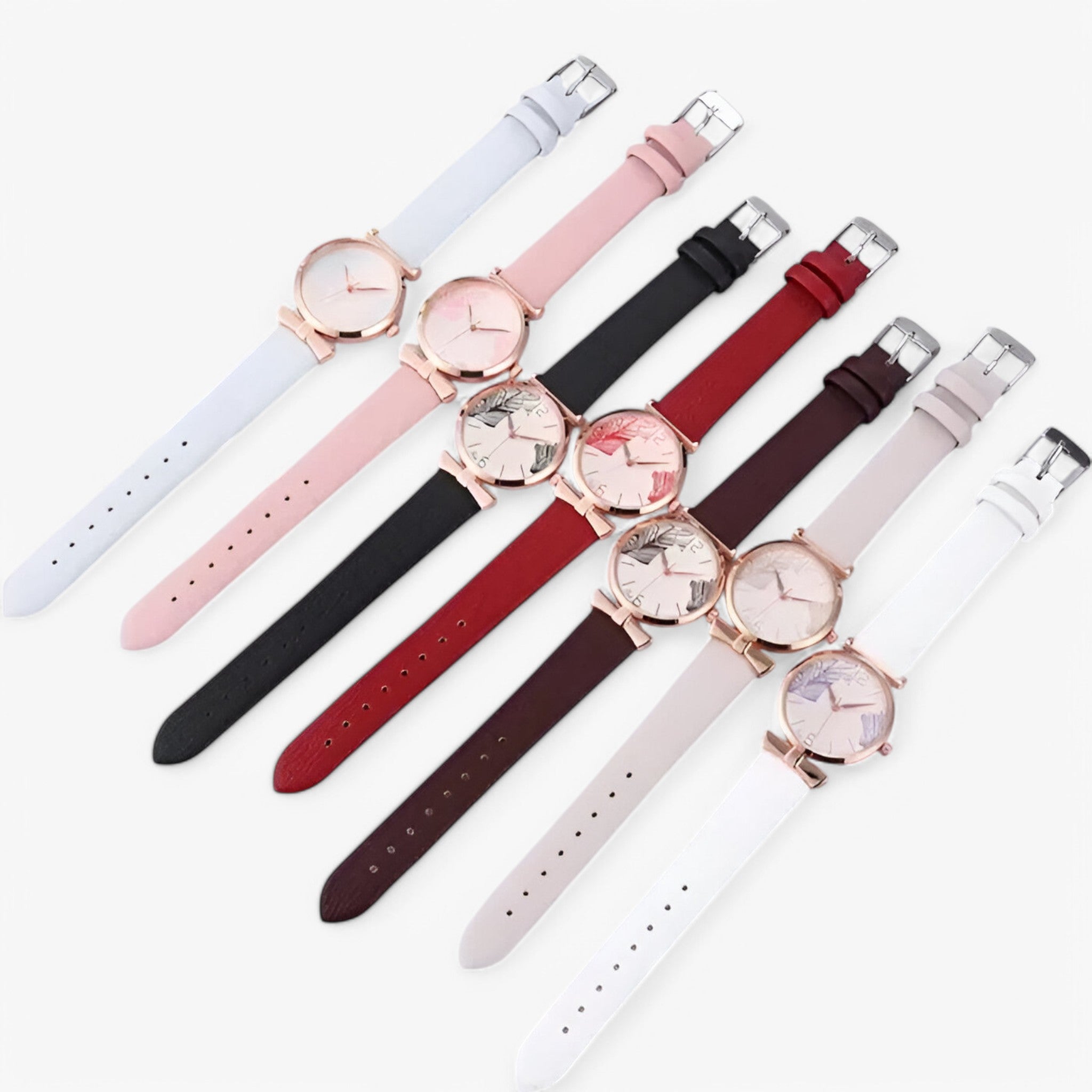 Orologio Digitale Donna al Quarzo Elegante con Motivo Foglia - - alla cinturino digitale donna female watch foglia moda motivo orologio watch for women - Concept Palermo