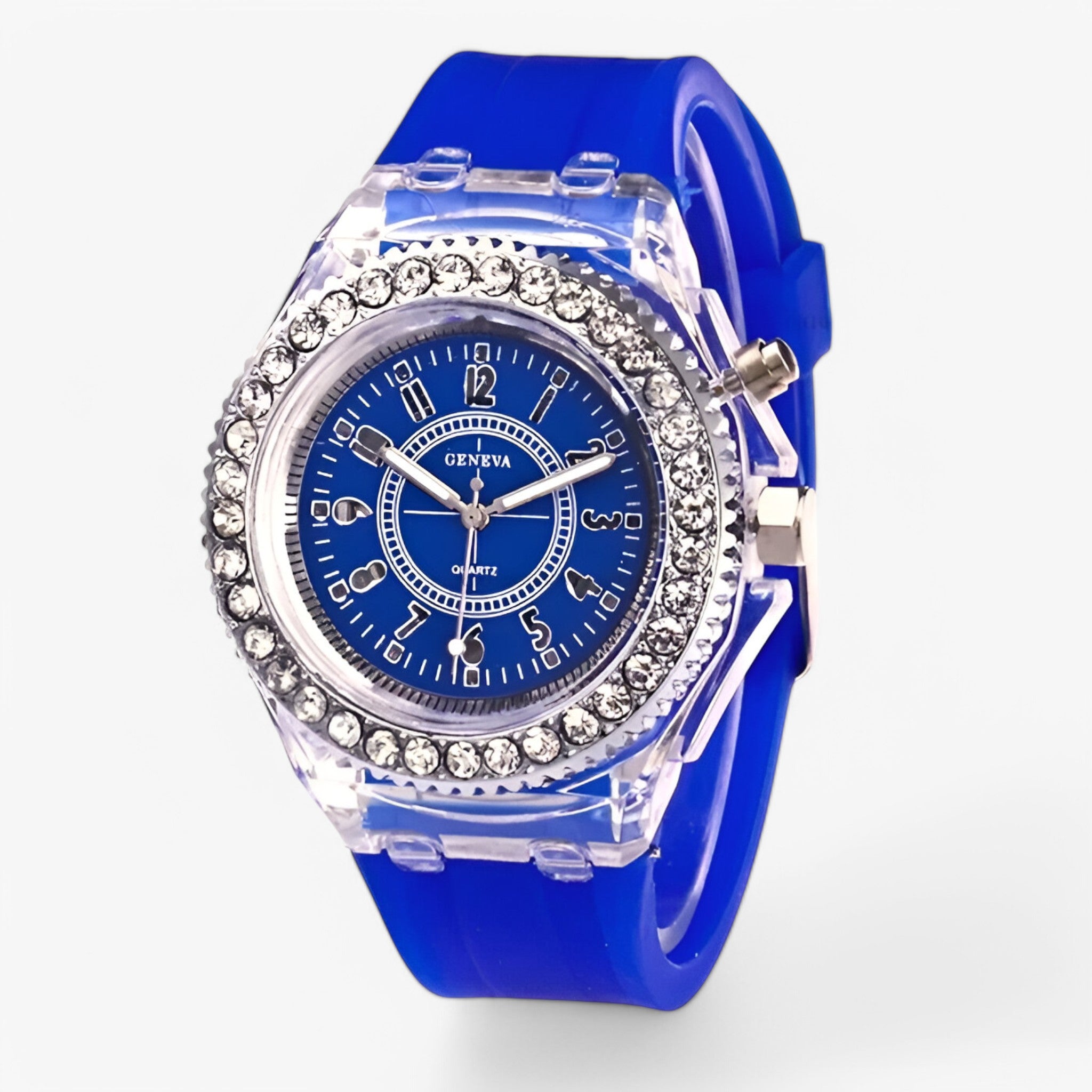 Orologio Donna Gelatinoso con Luce LED Integrata, Design Moderno e Comodo - Blu - donna gelatinoso luce orologio orologio gelatinoso watch for men watch for women watches - Concept Palermo