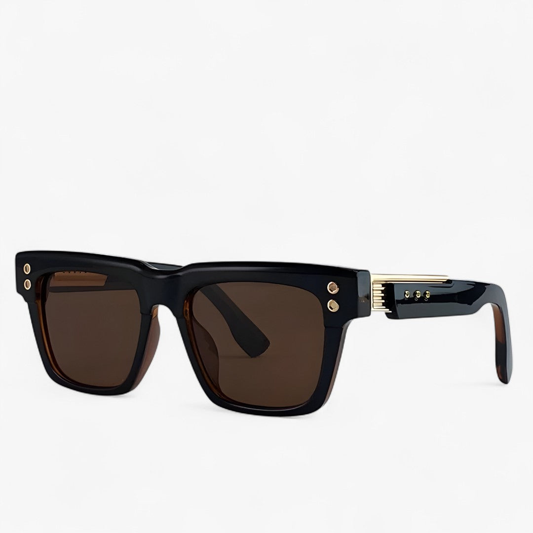 Occhiali da sole steampunk quadrati stile Uomo - Nero Marrone - Fashion Sunglasses men sunglasses polarized mens sunglasses occhiali occhiali sole Polarized man sunglasses quadrati sole steampunk stile sunglasses sunglasses polarized men uomo - Concept Palermo