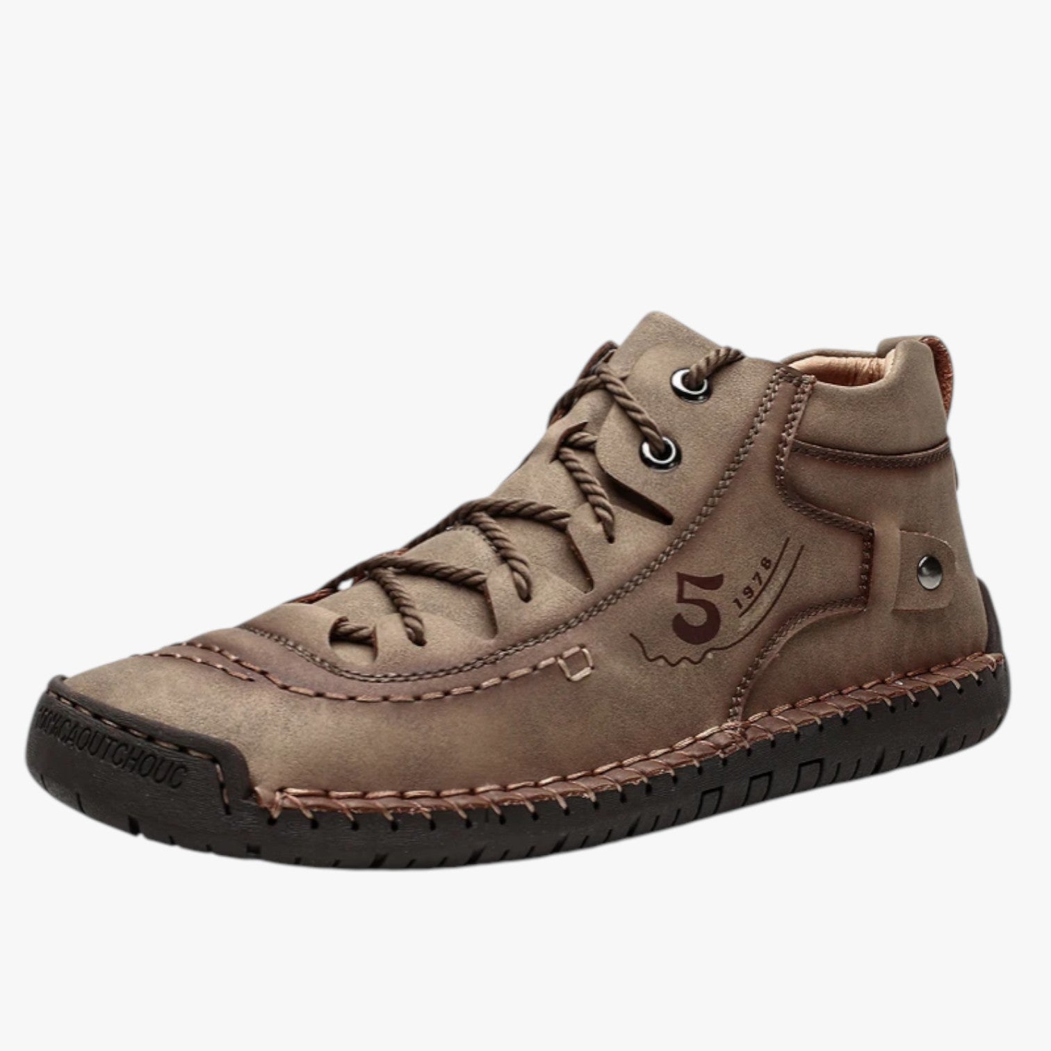 Scarpe casual da uomo in pelle cucite a mano: comfort a ogni passo - Khaki - Boots & Shoes casual comfort cucite mano Men's Shoes ogni passo pelle scarpe shoes - Concept Palermo