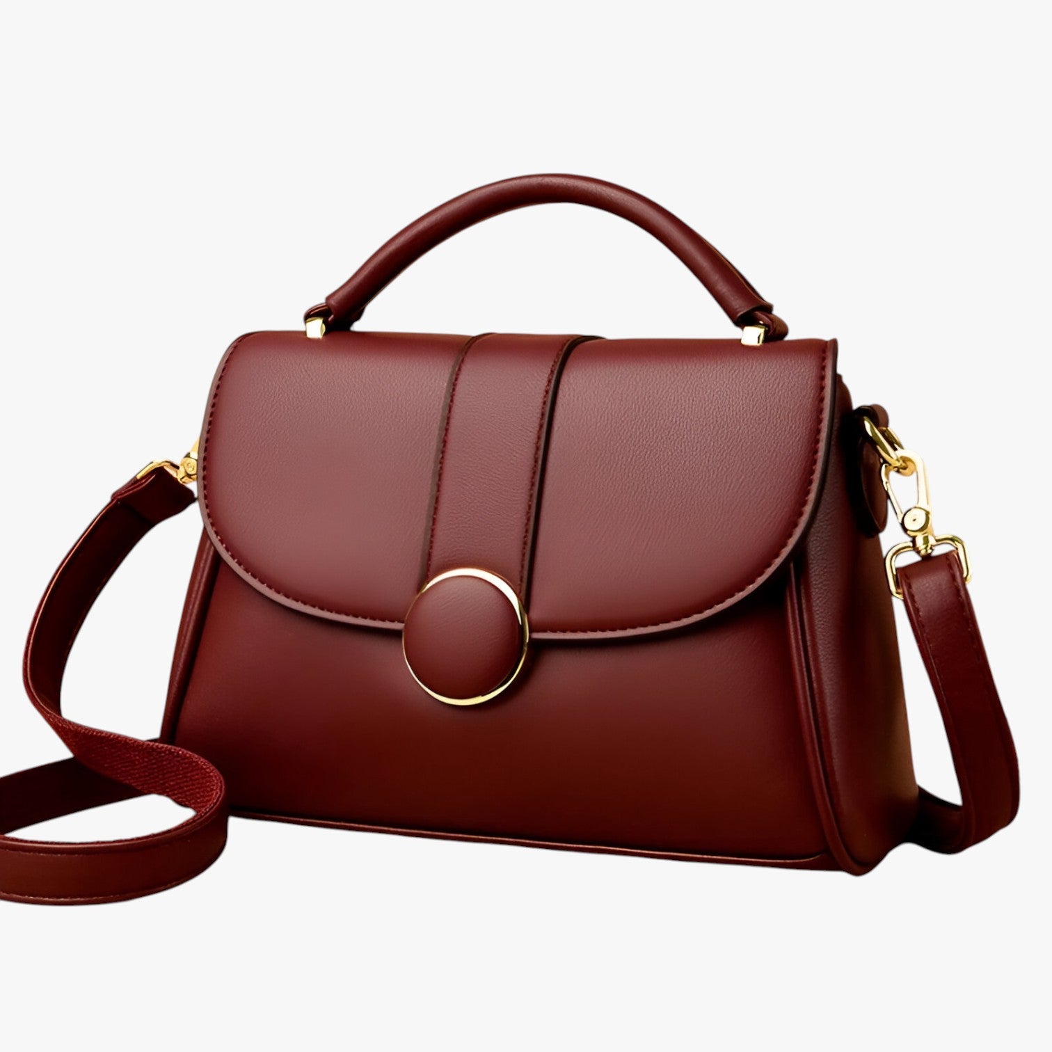Borsa a Tracolla Donna Nera in Vera Pelle Elegante con Patta e Chiusura Magnetica - - Bags borsa borsa tracolla donna firmata handbags tracolla women bags Women's handbags - Concept Palermo