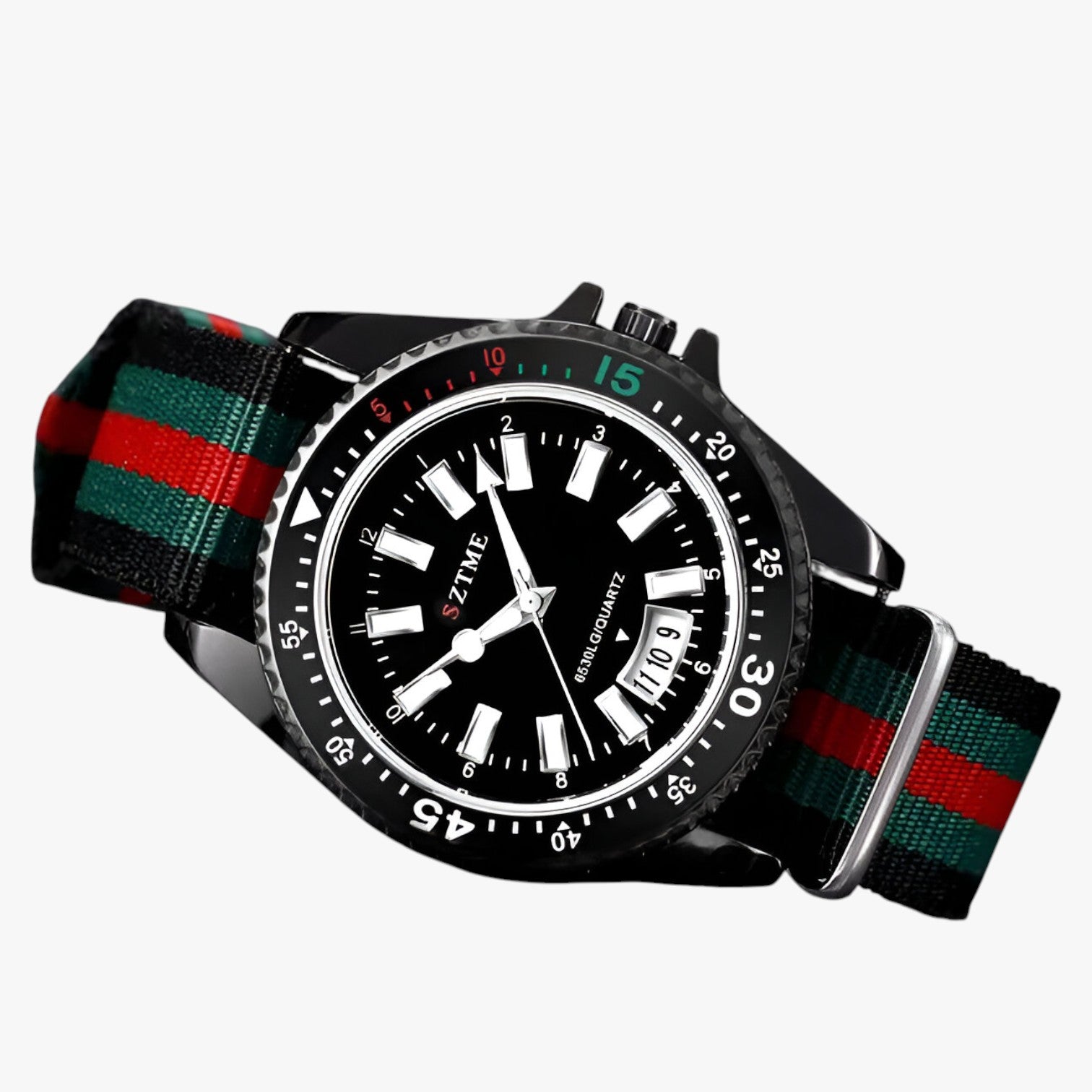Orologio con cinturino in nylon e luce notturna Uomo - - cinturino luce notturna nylon orologio orologio cinturino uomo watch watch for men watches WATCHES FOR MEN - Concept Palermo