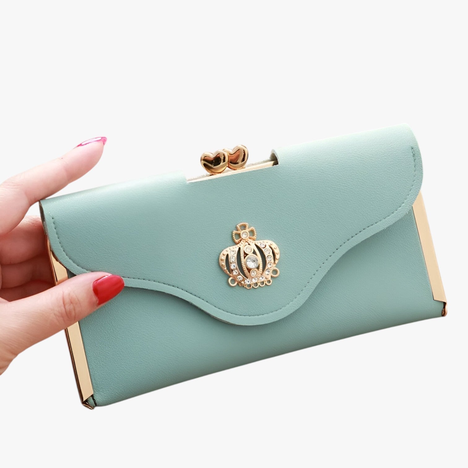 Portafoglio da donna Luxe - Design, ampia suddivisione - Verde - ampia design donna luxe portafoglio portafoglio donna suddivisione wallet wallets womens wallet - Concept Palermo