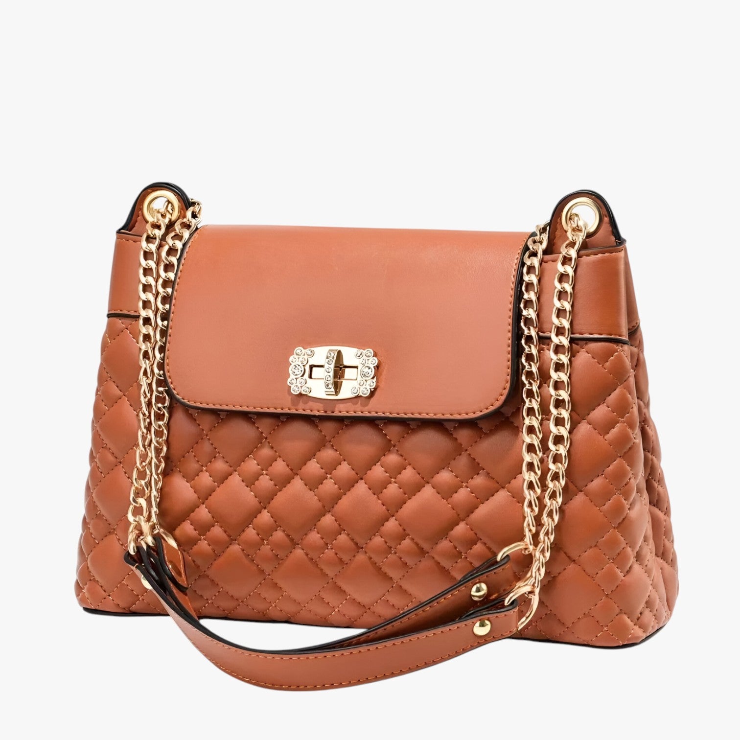 Borsa a Secchiello Donna in Vera Pelle Nera con Tracolla Regolabile e Chiusura Magnetica - Arancione - Bags borsa borsa secchiello handbags pratica secchiello tracolla women bags Women's handbags - Concept Palermo