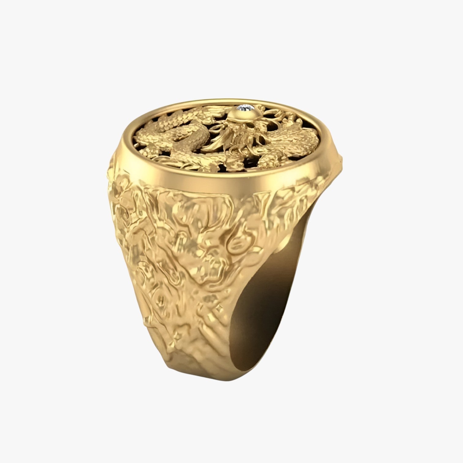 Anello drago dorato per uomini – Un colpo d'occhio robusto con potere simbolico - - anello anello drago colpo drago jewelry mens accessory mens ring occhio potere Rings robusto - Concept Palermo