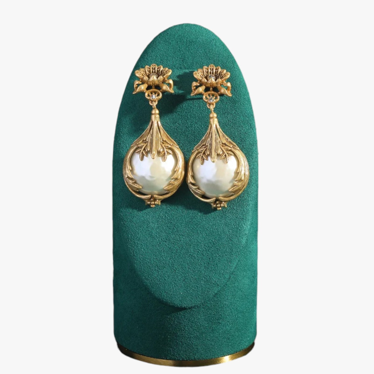 Orecchini Pendenti Vintage con Perle Eleganza Floreale in Oro Antico Donna - - antico donna EARRINGS Earrings for Women Girls eleganza floreale jewelry Linen New Fashion Earrings orecchini orecchini pendenti pendenti Vintage Women womens earring - Concept Palermo