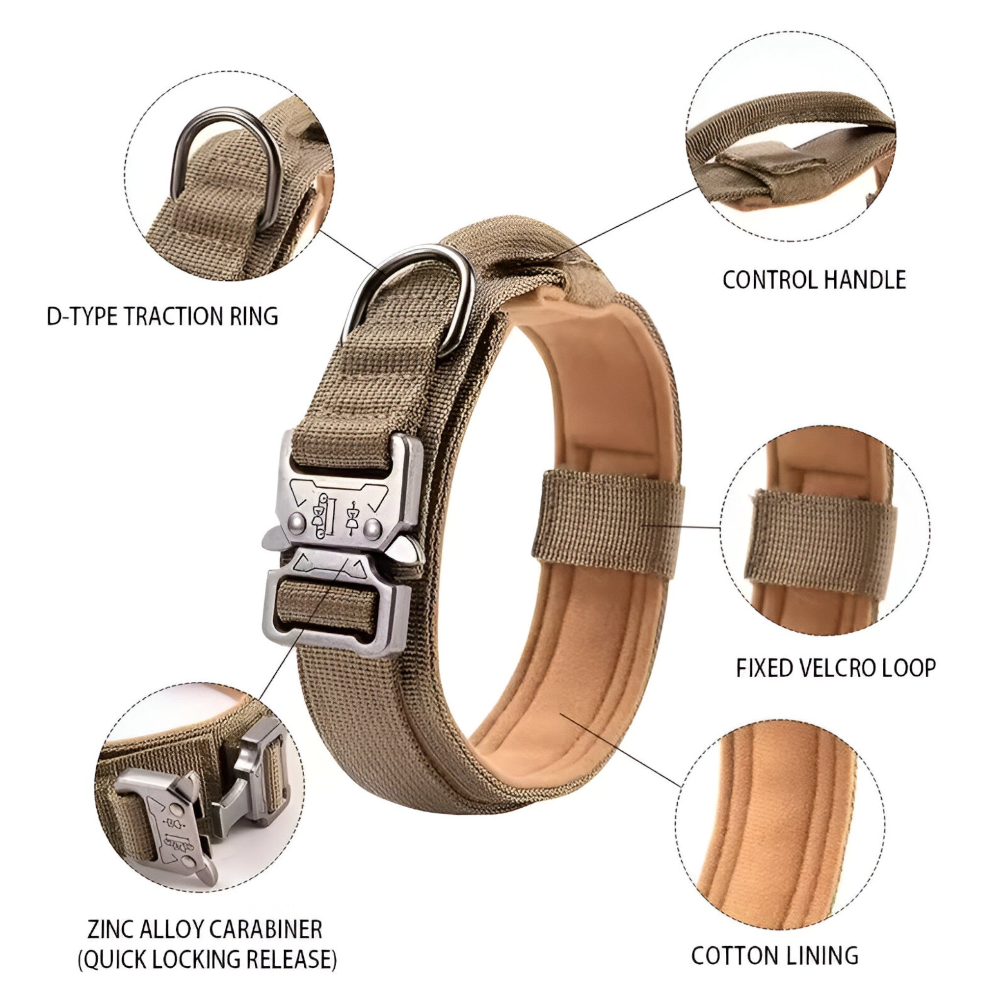 Set di collari tattici durevoli per cani Uomo - - cani collari collari tattici dog collar durevoli pets & supplies tattici uomo - Concept Palermo