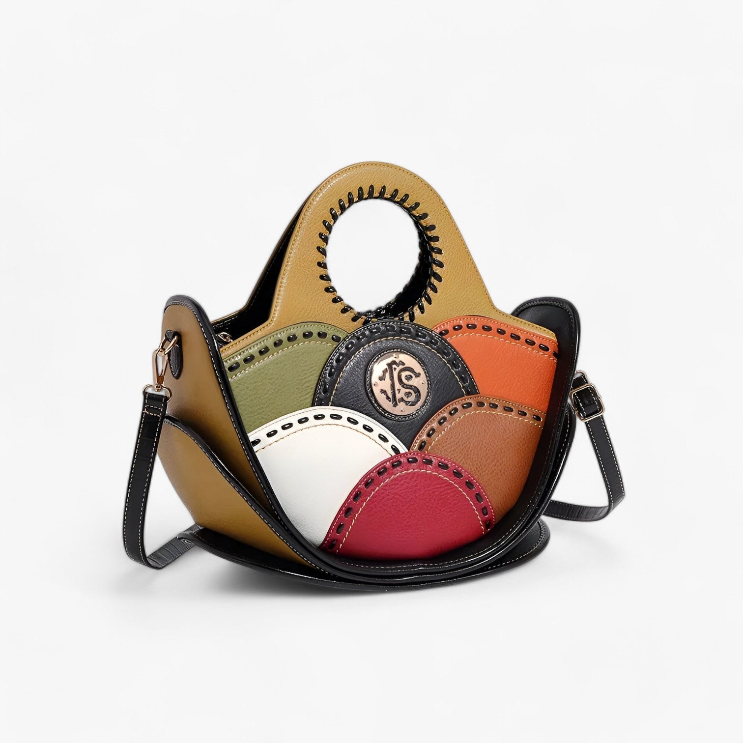 Grande Borsa a Spalla in Pelle con Ampi Scomparti - - ampi bags borsa borsa spalla pelle scomparti Shoulder Bags spalla Women's shoulder bag - Concept Palermo