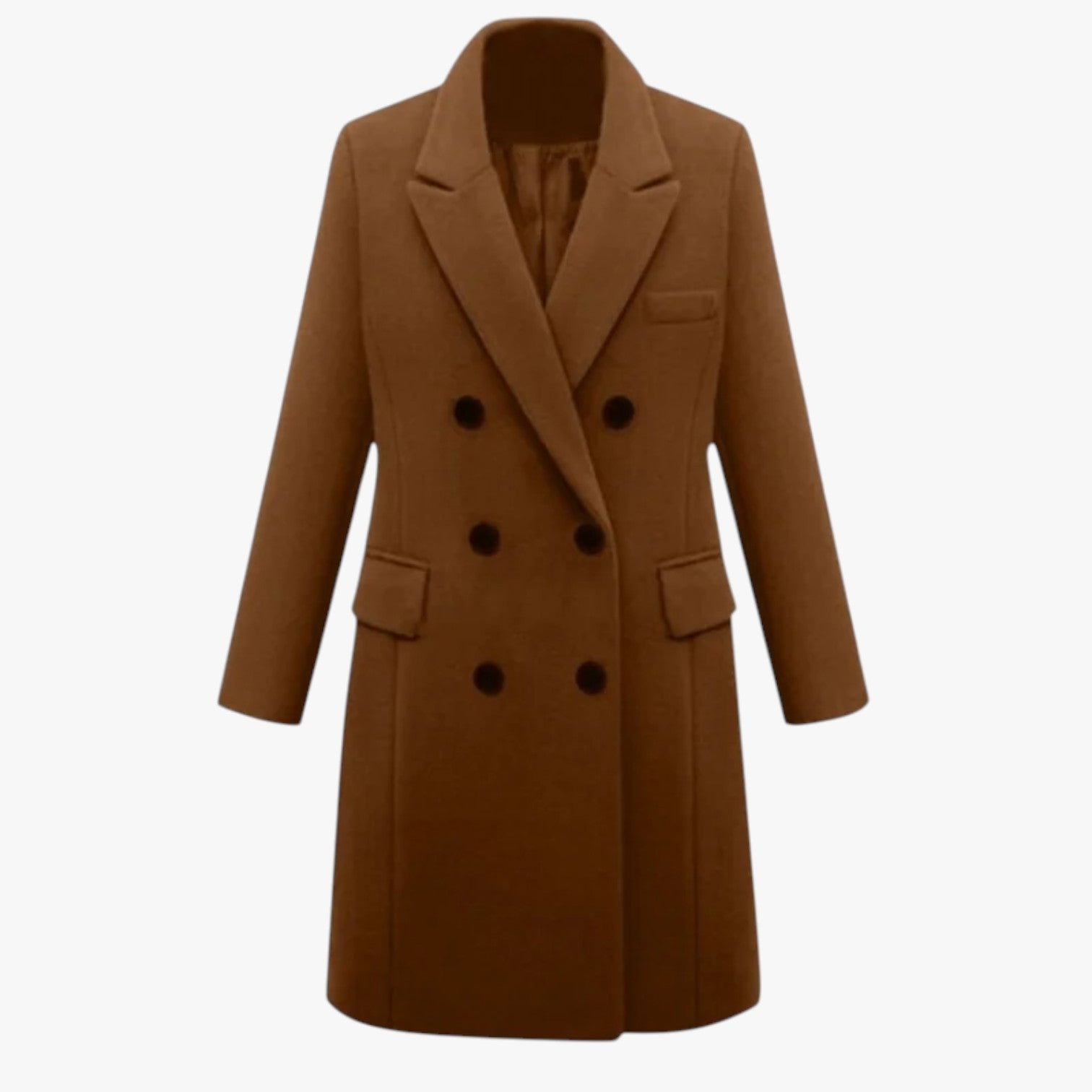 Giacca in lana da donna: calda, morbida e per l'ufficio - Marrone caramello - calda coats coats for women donna female coat giacca giacca lana Jackets & Coats lana morbida ufficio women's coats & jackets - Concept Palermo