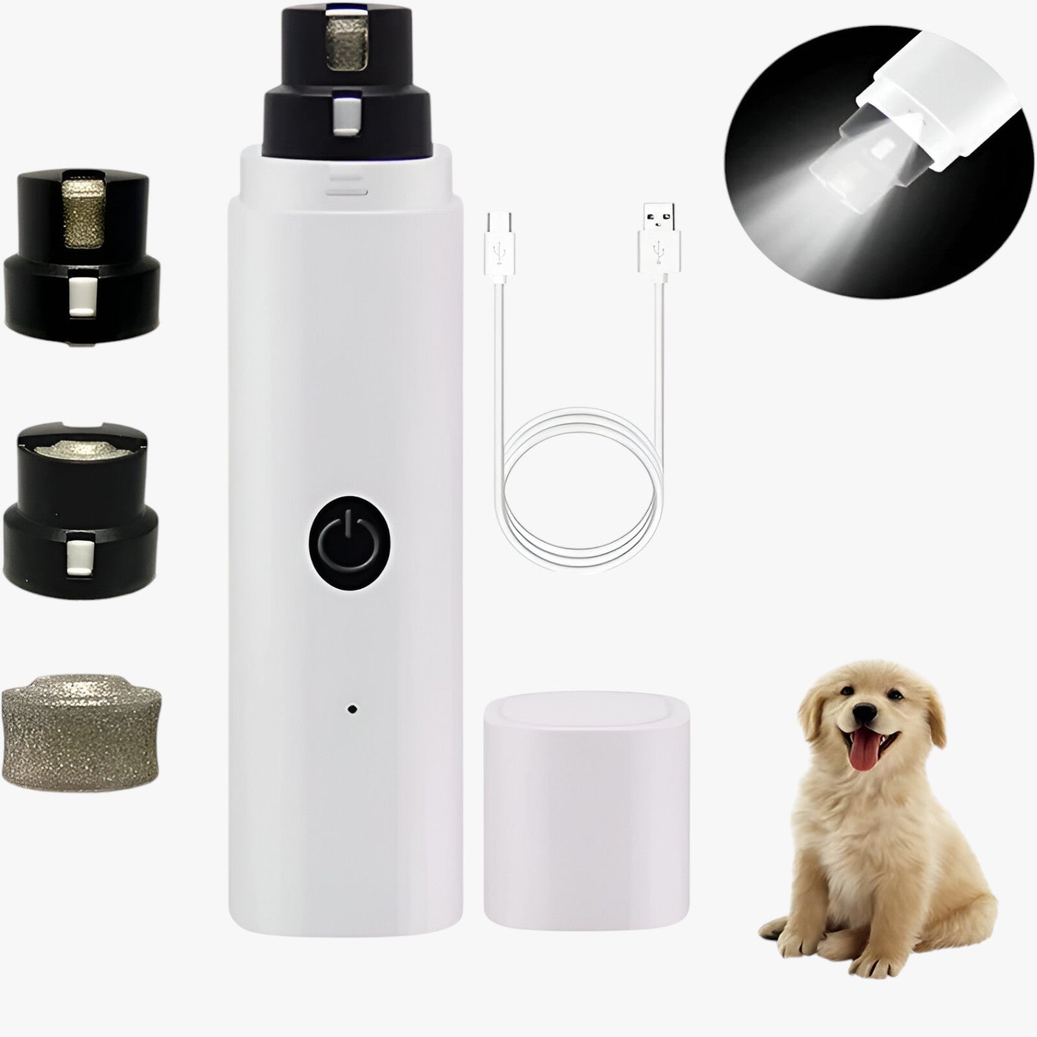 Tagliacapelli Elettrico con LED e Ricarica USB Uomo - Nessuna Testa - DOG SUPPLIES elettrico pet PET SUPPLIES pets & supplies ricarica tagliacapelli tagliacapelli elettrico uomo - Concept Palermo