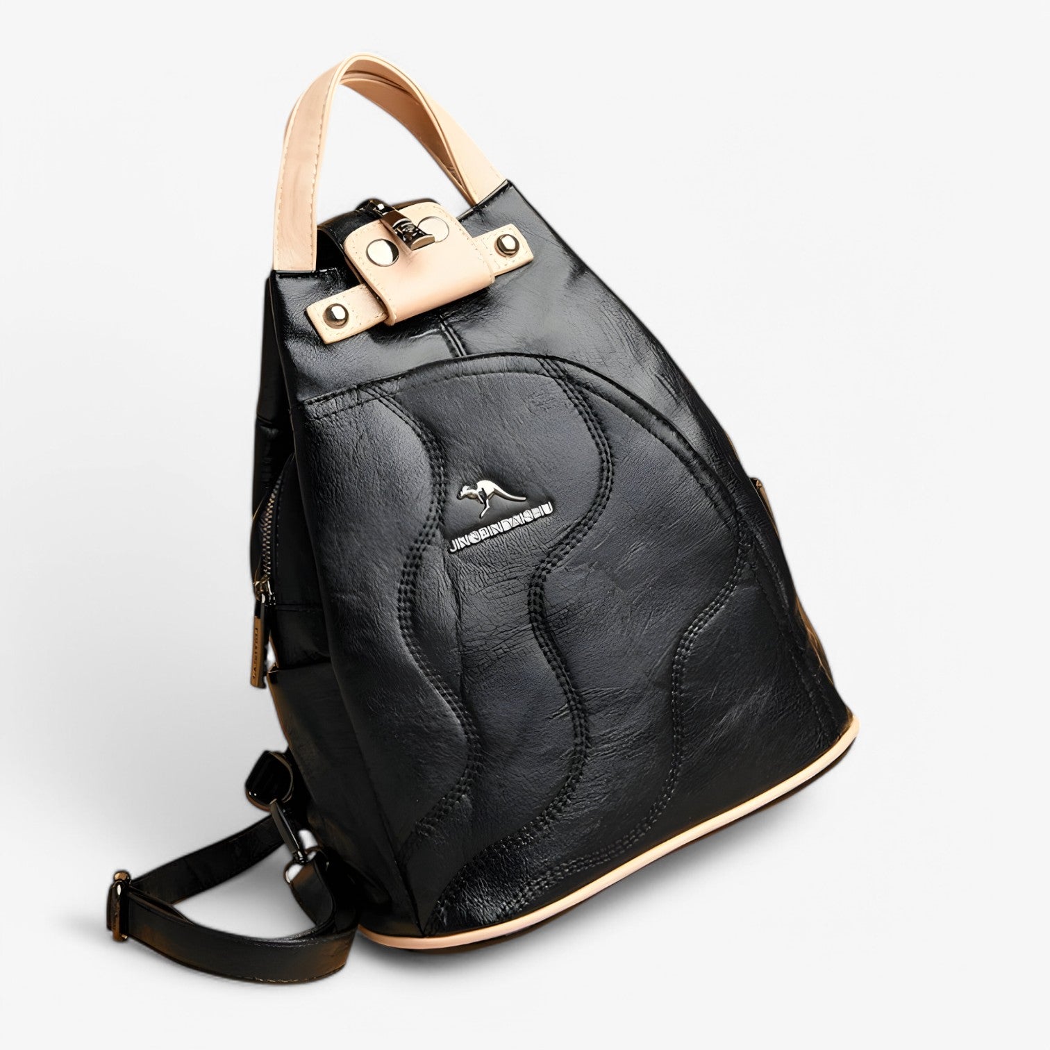 Zaino Uomo Grande in Vera Pelle Nera - Elegante, Sicuro per Lavoro, Università e Viaggi - - Backpacks Bags pelle sicuro spazioso uomo viaggi women bags zaino zaino pelle - Concept Palermo