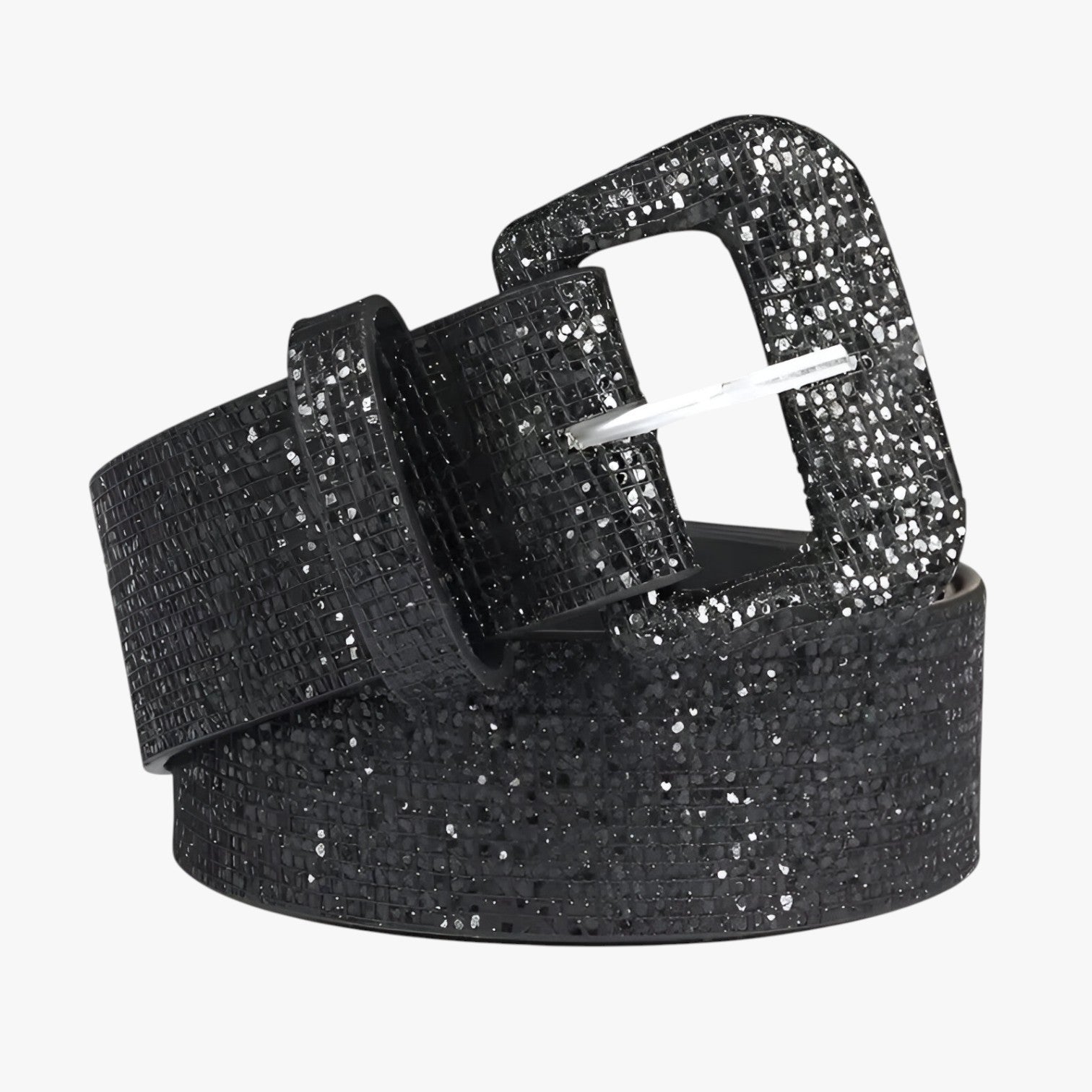 Cintura Brillante con Paillettes per Jeans e Cappotti - Nero - Belts belts for woman brillante cappotti cintura cintura brillante jeans paillettes waist belt for women women belts Womens belt - Concept Palermo