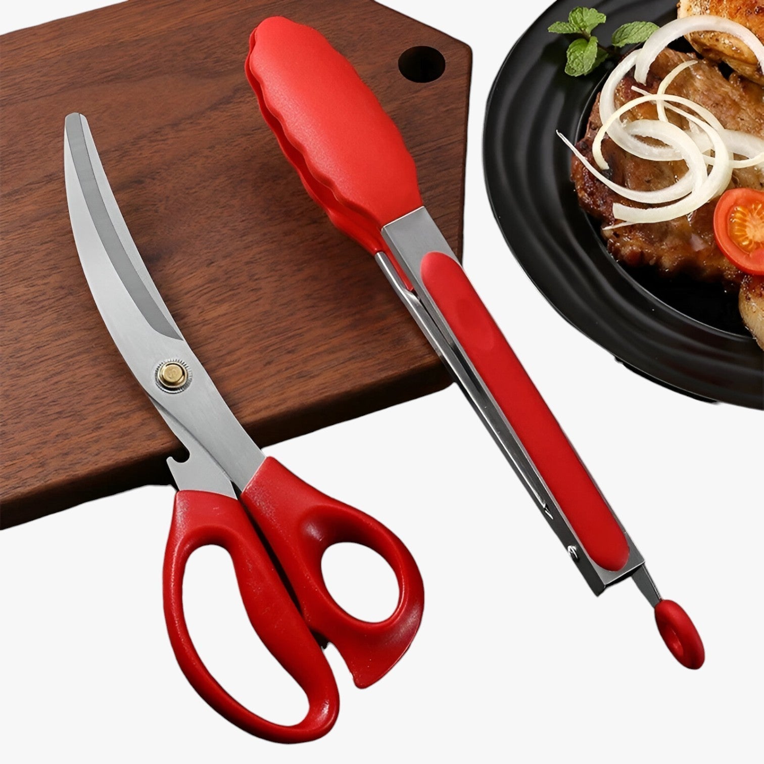 Grip & Handy - Set di pinze per barbecue RVS Acciaio Uomo - - acciaio barbecue grip grip handy handy Kitchen kitchen & dining kitchen accessory kitchen tools pinze uomo - Concept Palermo