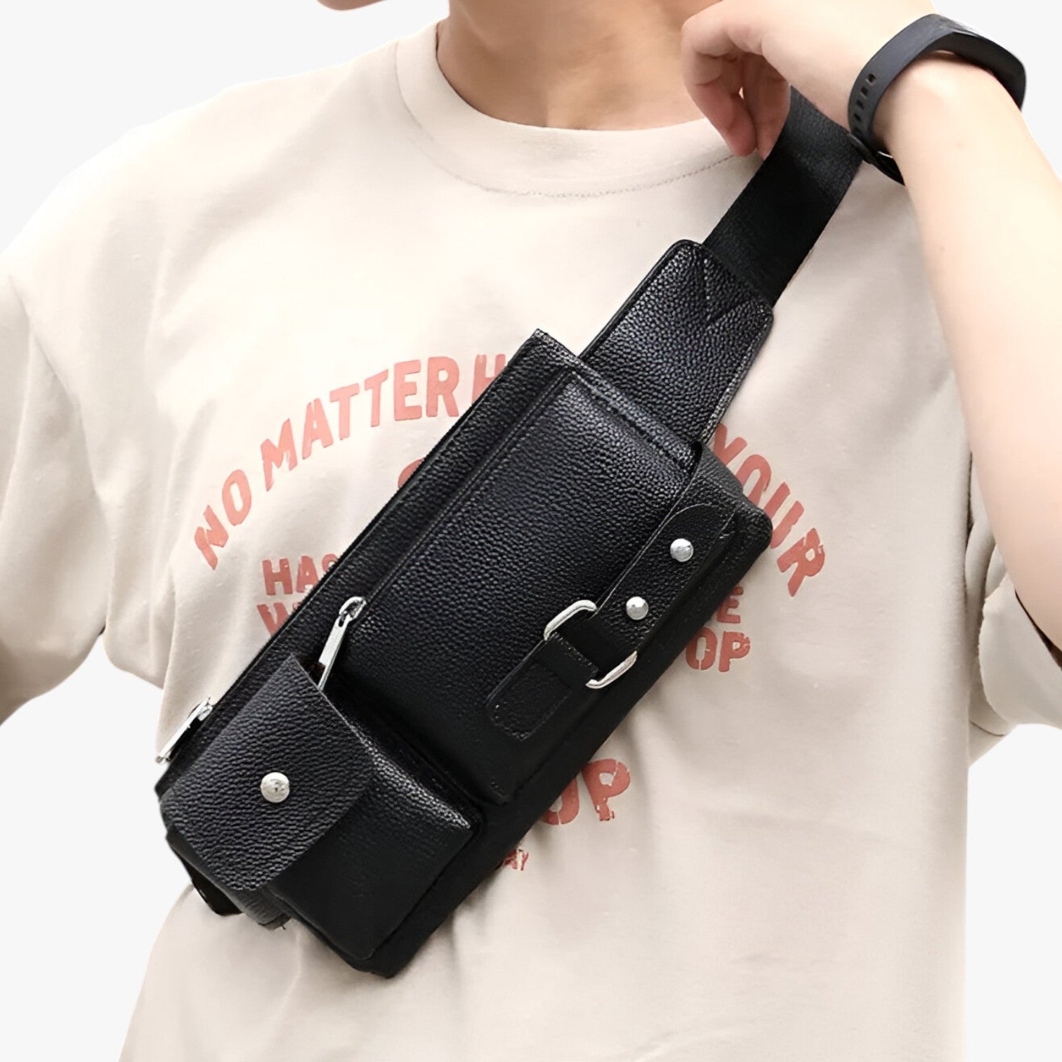 Borsa a Vita Multifunzionale in Pelle - - Bags bags for men borsa borsa vita Crossbody Bags multifunzionale pelle Shoulder & Crossbody Bags vita - Concept Palermo