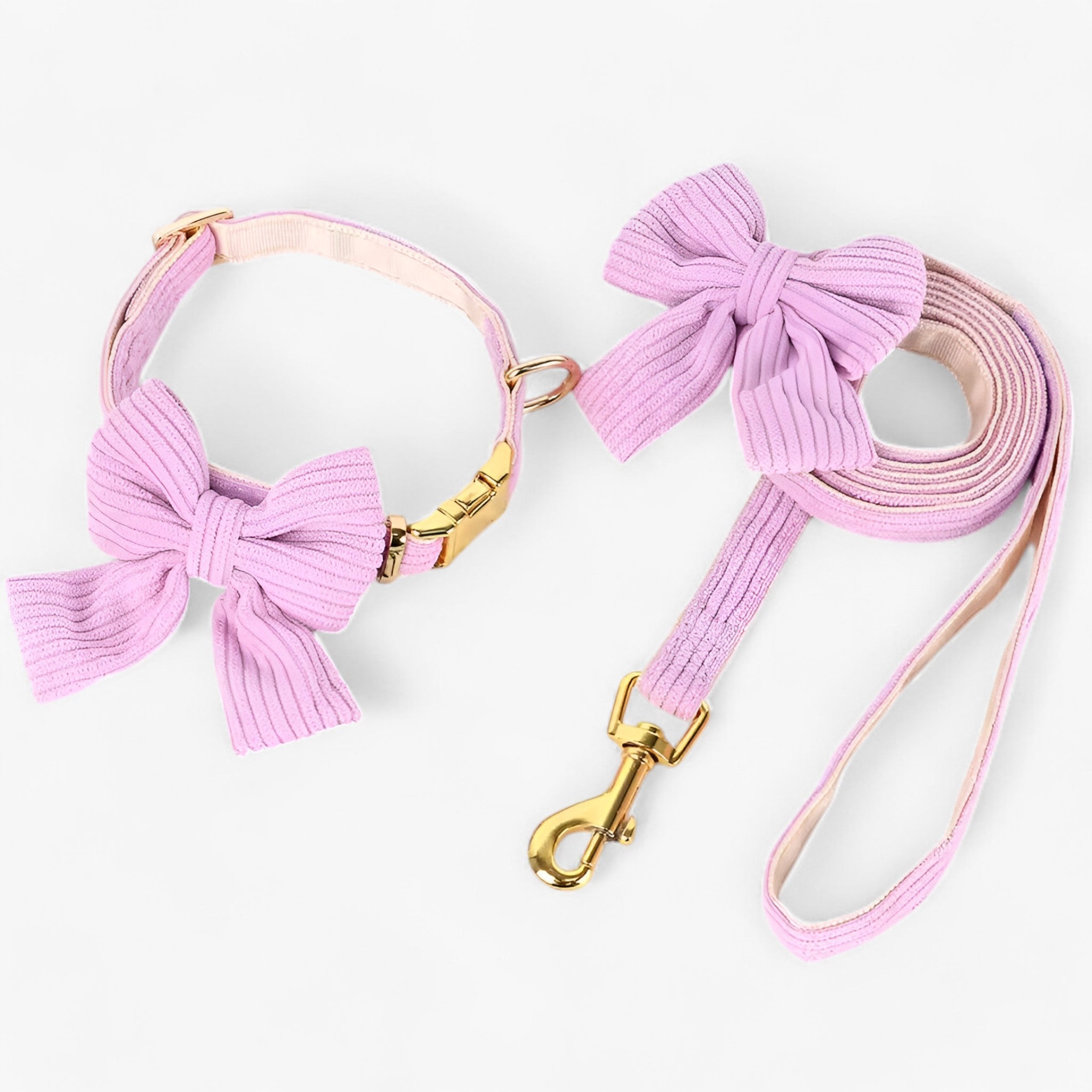 Set Collare e Guinzaglio Rosa Chiaro per Cani Piccoli e Medi - - cani chiaro collare collare guinzaglio guinzaglio medi pets & supplies piccoli - Concept Palermo