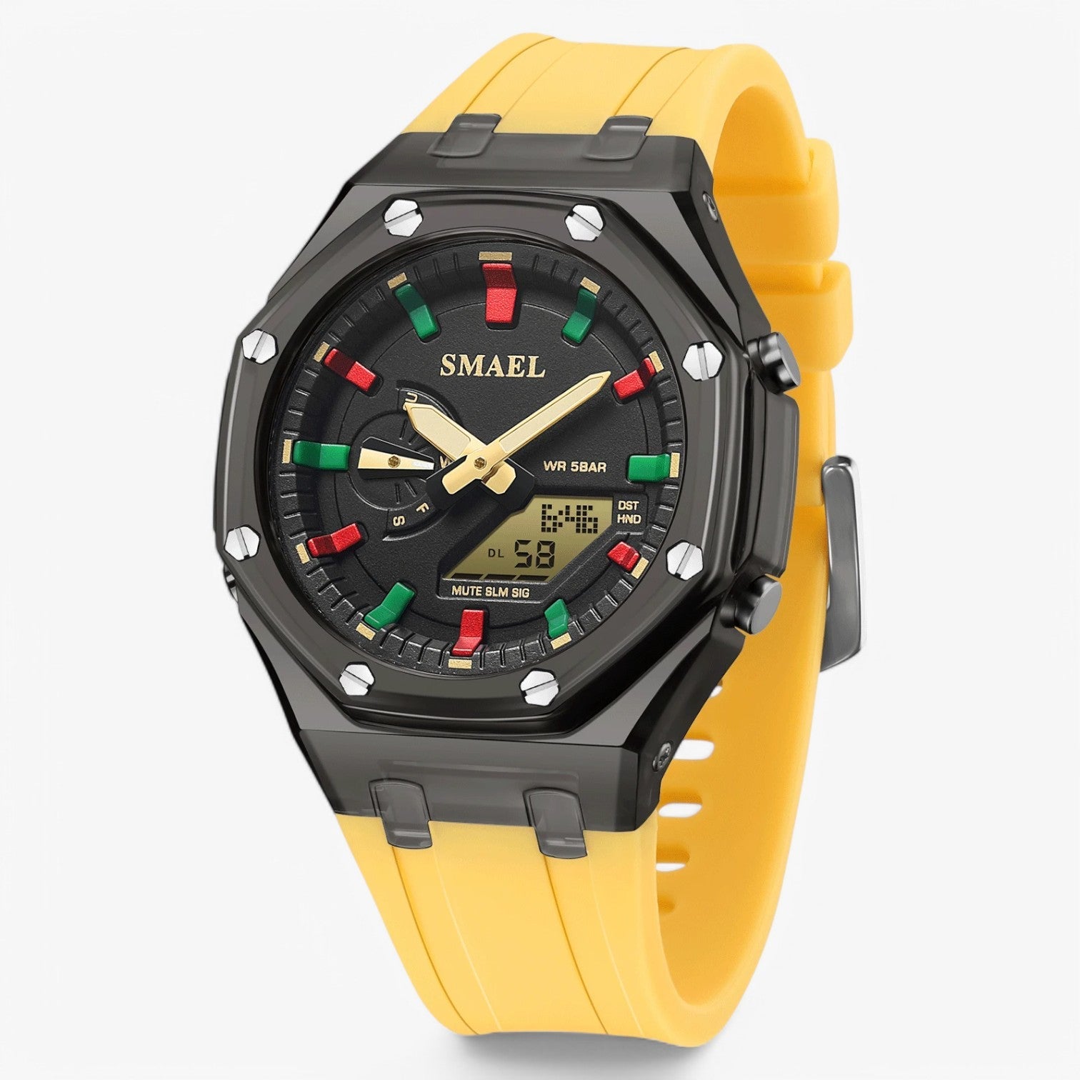 Impermeabile e doppia visualizzazione dell'ora - Giallo - dell doppia female watch impermeabile impermeabile doppia visualizzazione watch watch for women watches women watch wrist watches for women - Concept Palermo