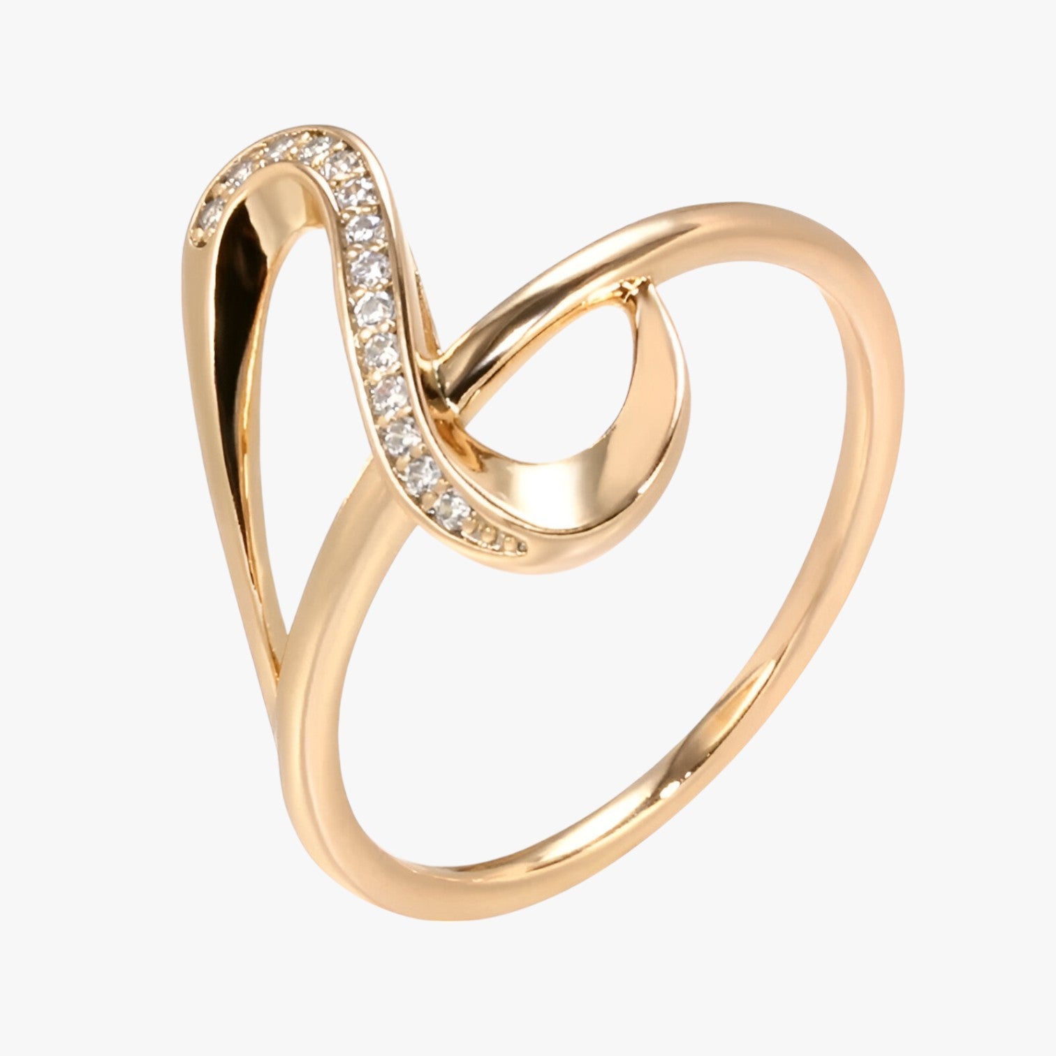 Anello in oro rosa con zirconi - - anello anello zirconi jewelry Ring Rings women ring womens ring zirconi - Concept Palermo