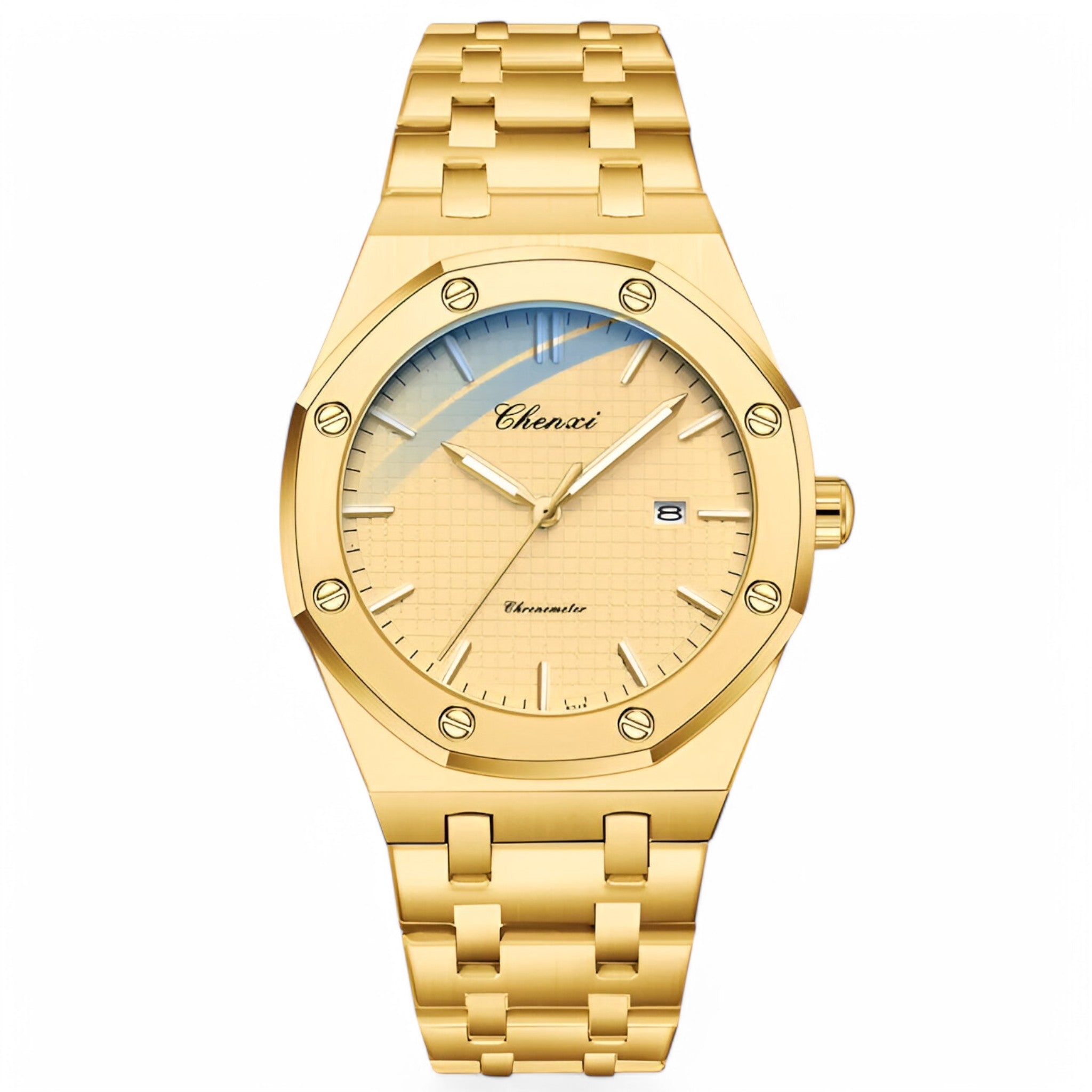 Orologio al Quarzo Dorato Uomo - Oro - accessoires horloges orologio orologio quarzo quarzo uomo watches - Concept Palermo