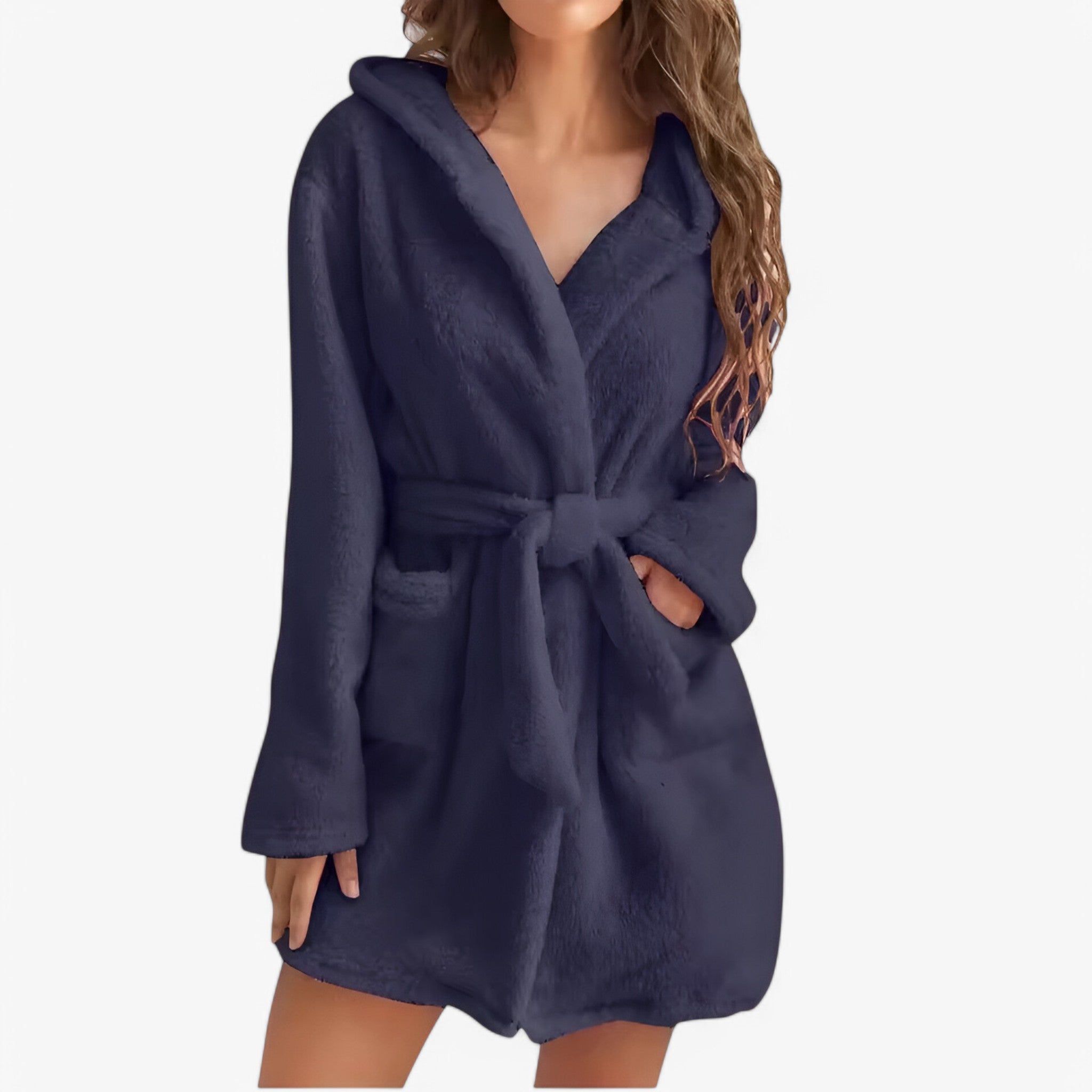 Accappatoio con Cappuccio Caldo e Morbido Uomo - R20225Blu navy - accappatoio accappatoio cappuccio Bathrobes caldo cappuccio freja | accappatoio con cappuccio caldo e morbido - € uomo - Concept Palermo
