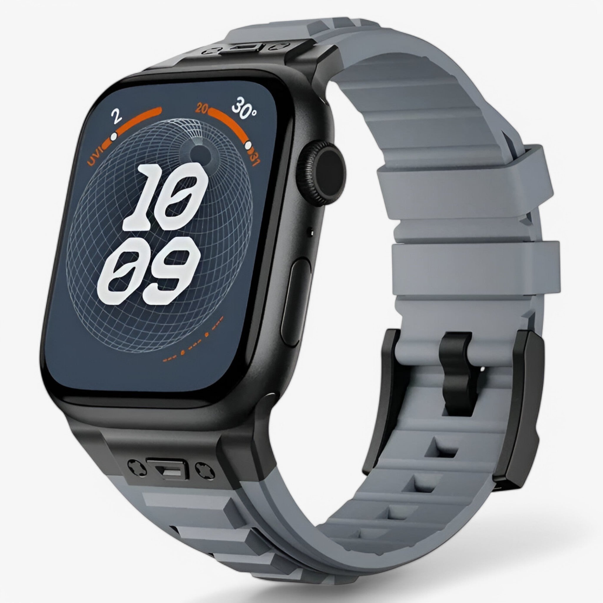 Cinturino Sportivo in Silicone per Apple Watch - nero grigio - accessoires apple cinturino cinturino sportivo horloges silicone sport sportivo watch watches - Concept Palermo