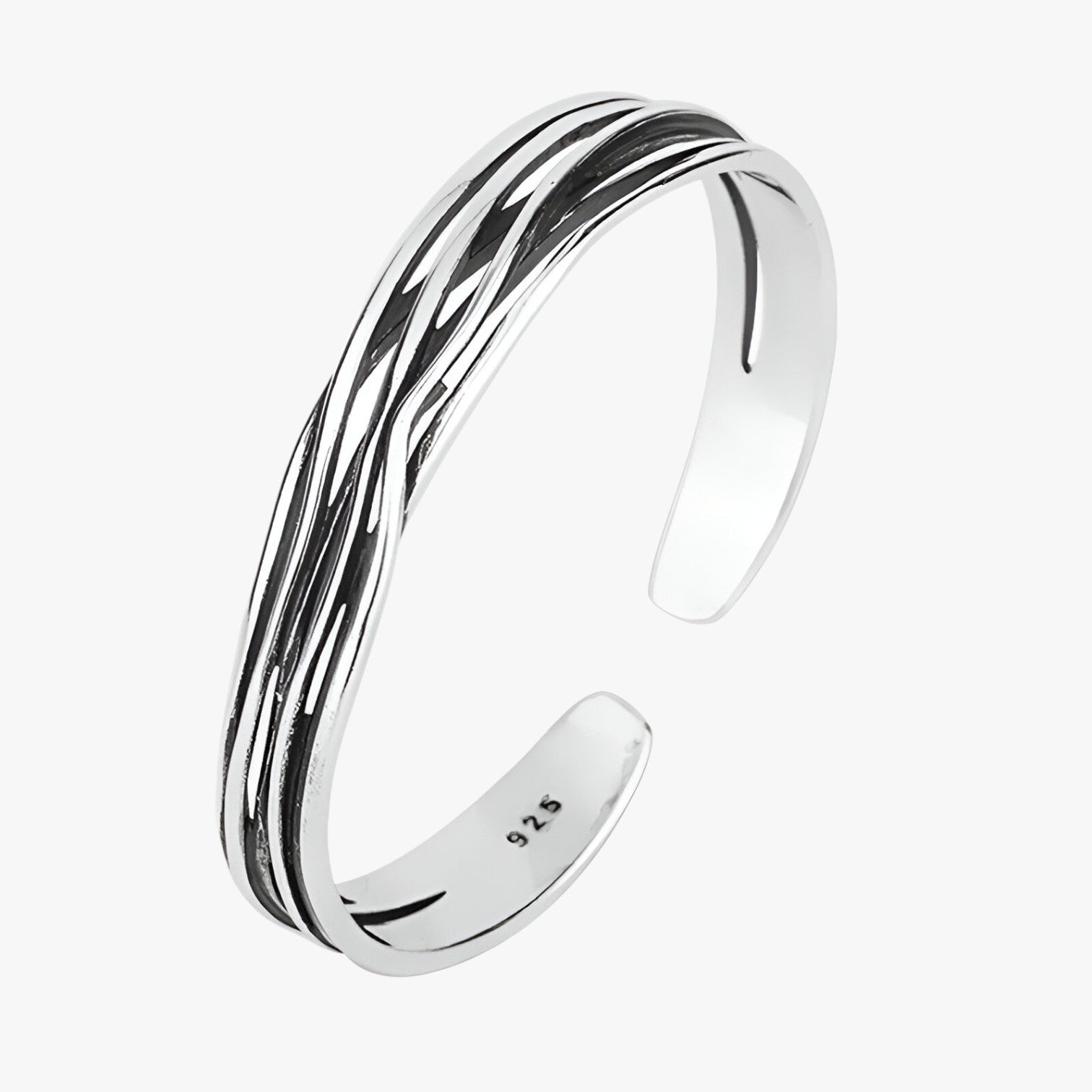 Braccialetto Intrecciato in Argento con Stile Retro Donna - - braccialetto braccialetto intrecciato BRACELET FOR WOMEN BRACELETS bracelets for women donna intrecciato jewelry retro stile - Concept Palermo