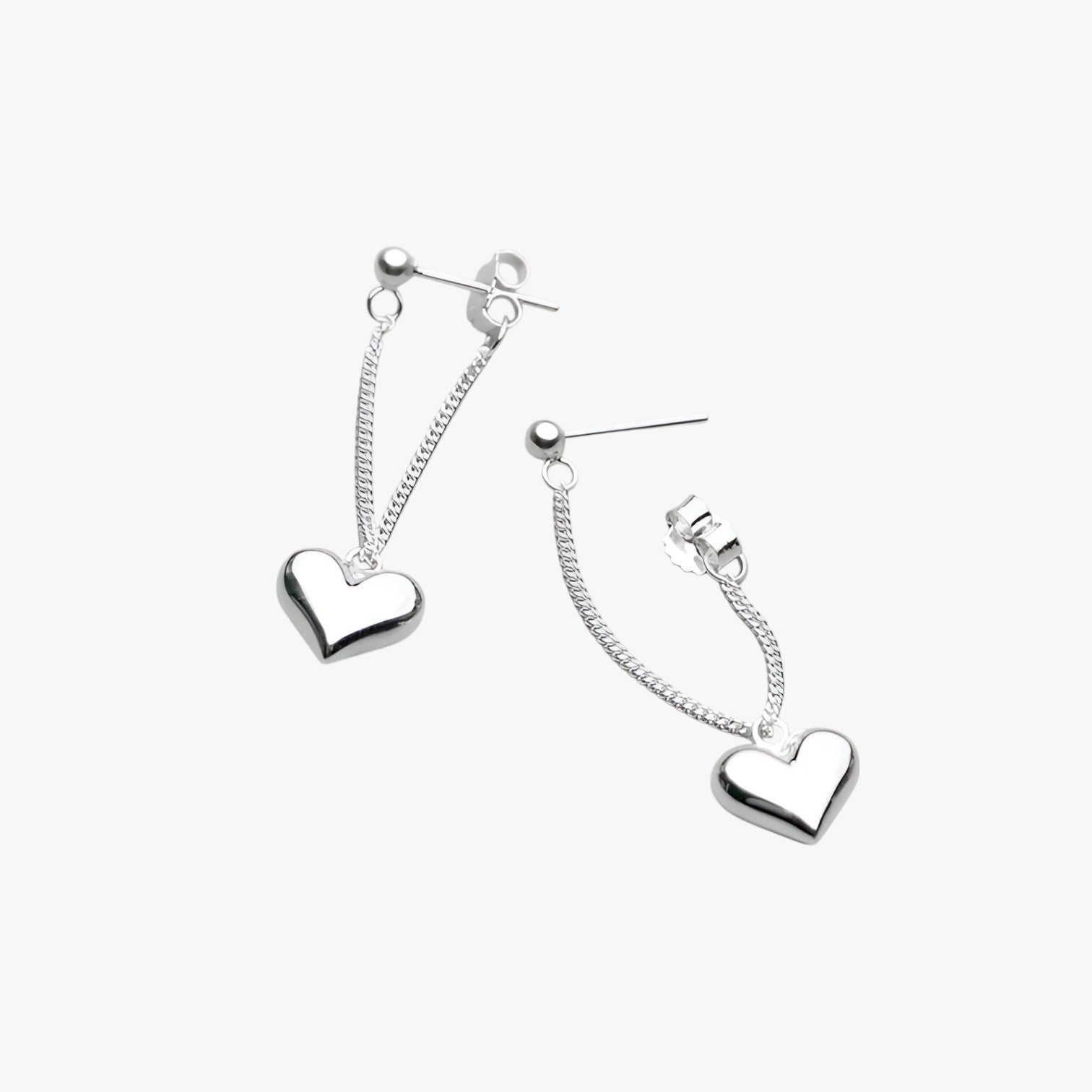 Orecchini a cuore in argento - Stiloso, ipoallergenico e senza tempo - - Accessories Jewelry cuore EARRINGS ipoallergenico jewelry orecchini orecchini cuore stiloso tempo womens earring - Concept Palermo