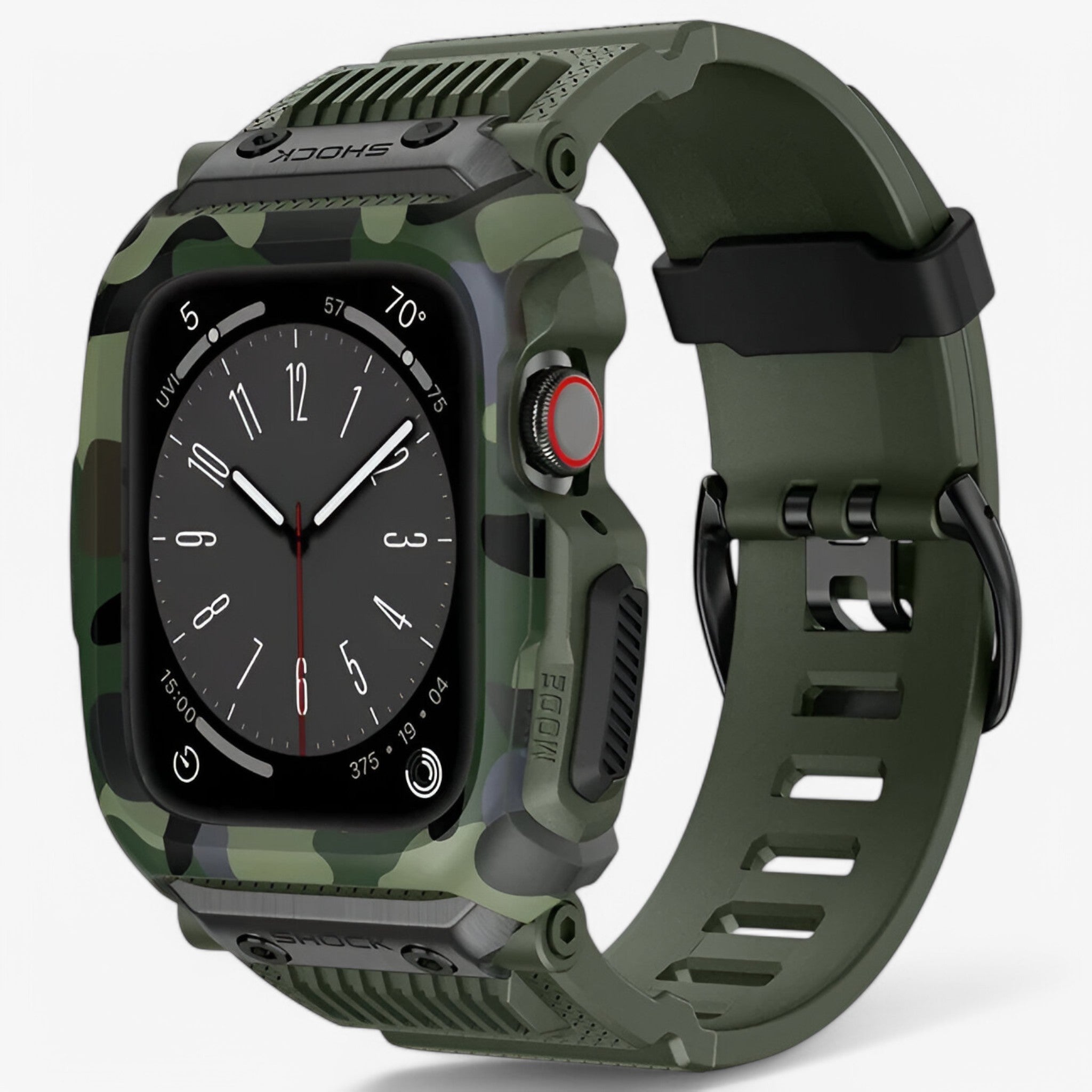 Custodia Sportiva Militare per Apple Watch Uomo - Verde - accessoires apple custodia custodia sportiva horloges militare sport sportiva uomo watch watches - Concept Palermo