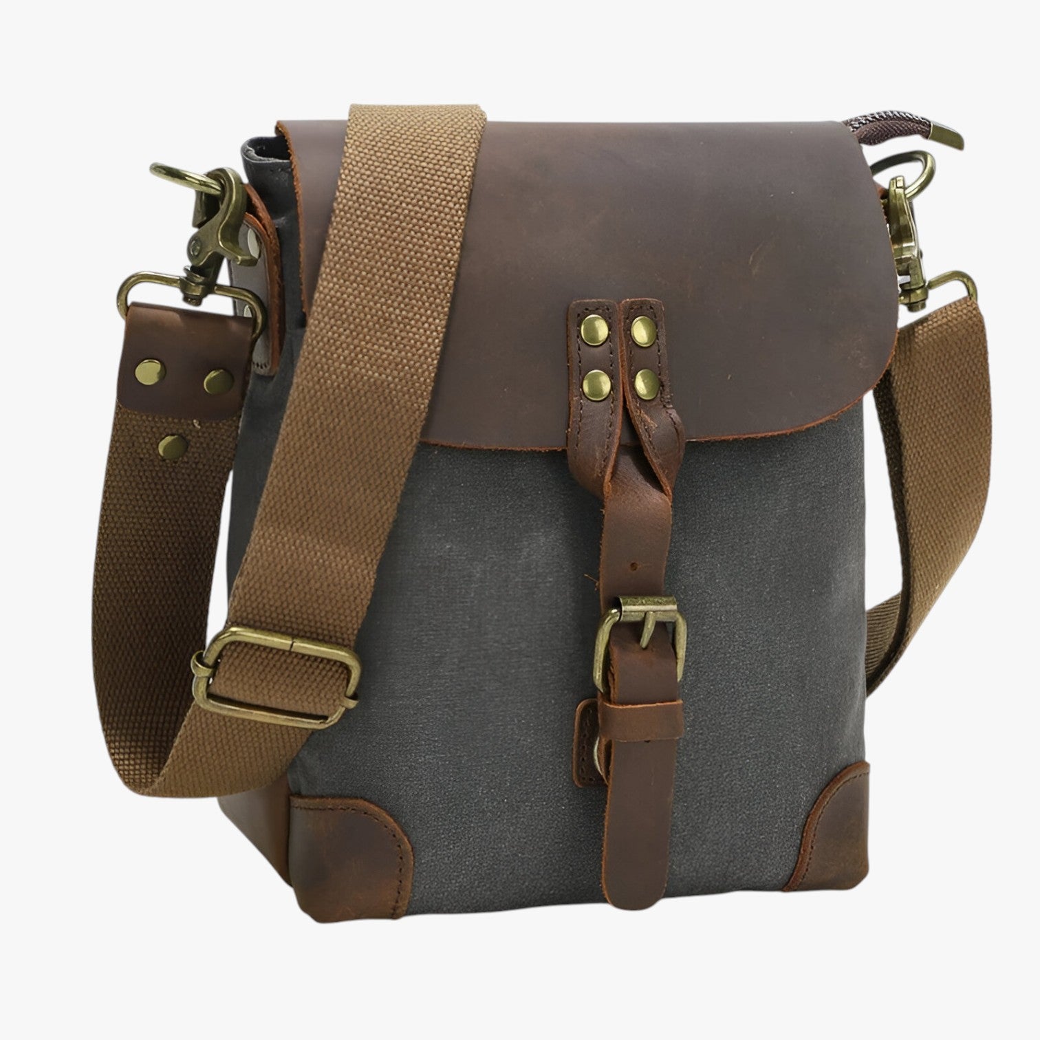 Borsa a tracolla vintage in tela e pelle Donna - - Bags bags for men borsa borsa tracolla donna handbags pelle Shoulder & Crossbody Bags Shoulder Bags tela tracolla vintage - Concept Palermo