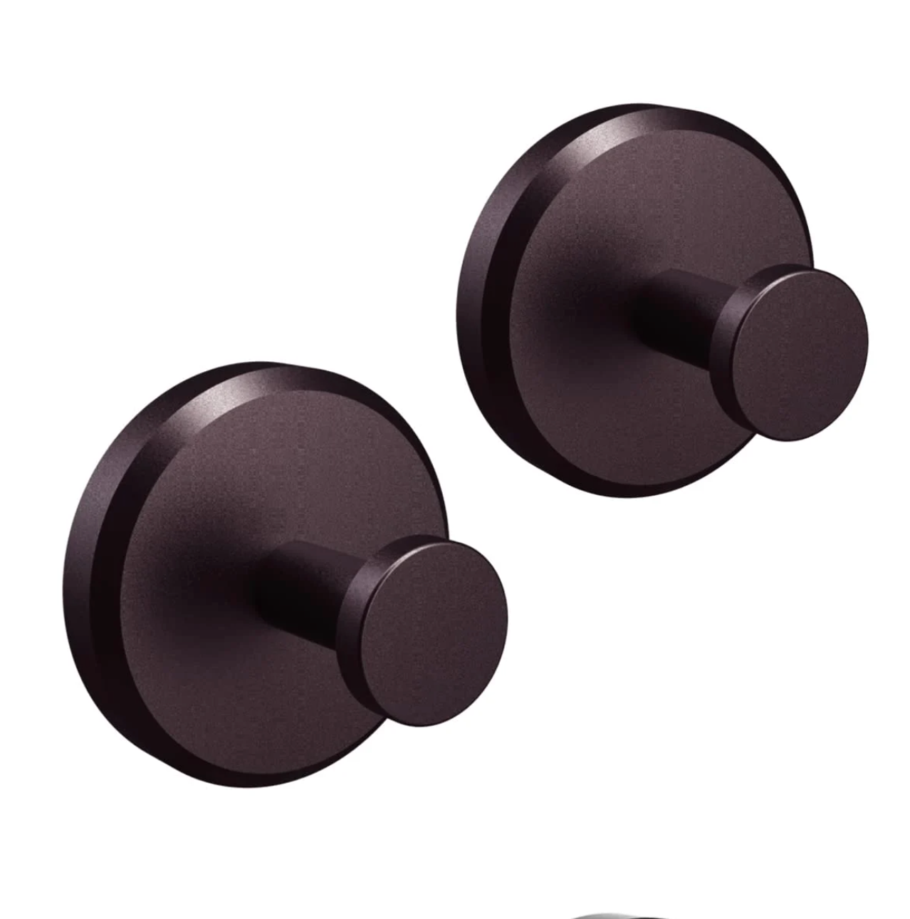 Gancio da parete per WC - 2+2 GRATIS Marrone scuro - gancio gancio parete home & garden parete robe hooks - Concept Palermo