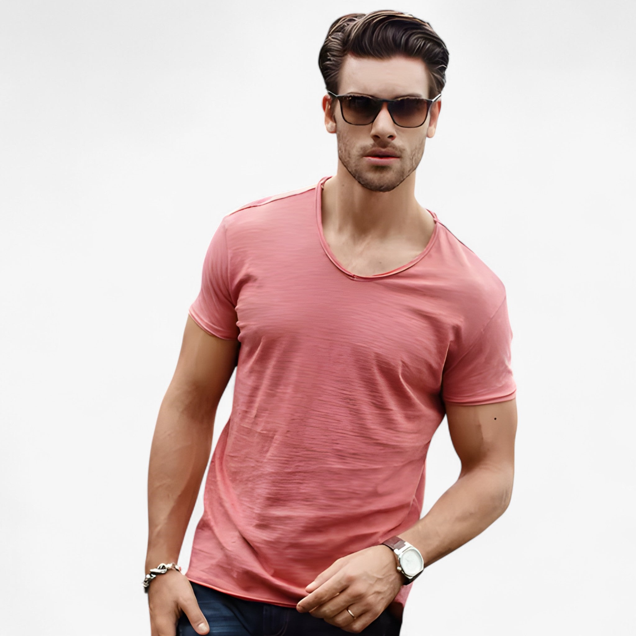 Camicia Estiva in Cotone Pelle Uomo - - camicia camicia estiva cotone estiva men's top clothes pelle uomo - Concept Palermo